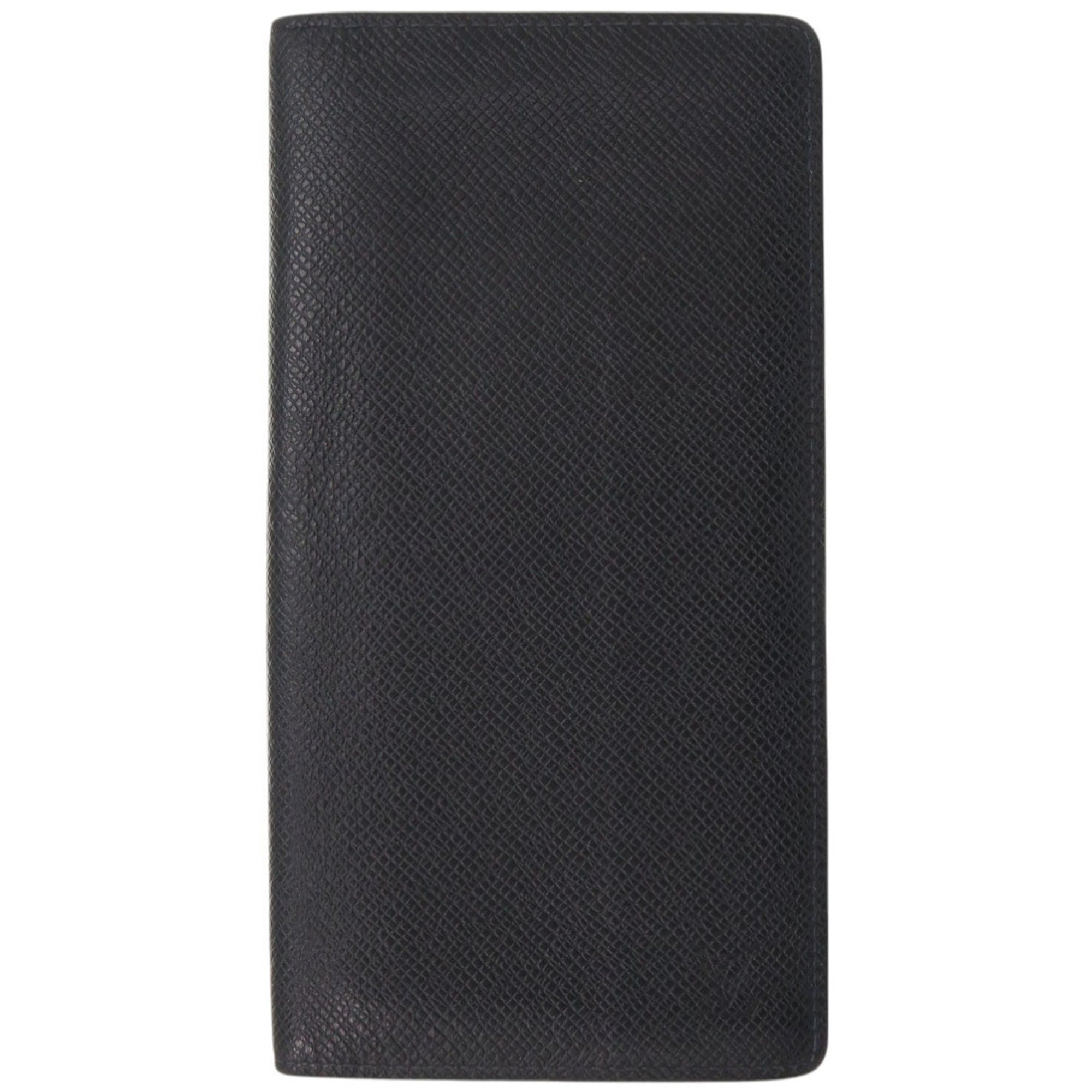 Louis Vuitton Navy Taiga Leather Long Wallet (Bi-Fold) (Pre-Owned)