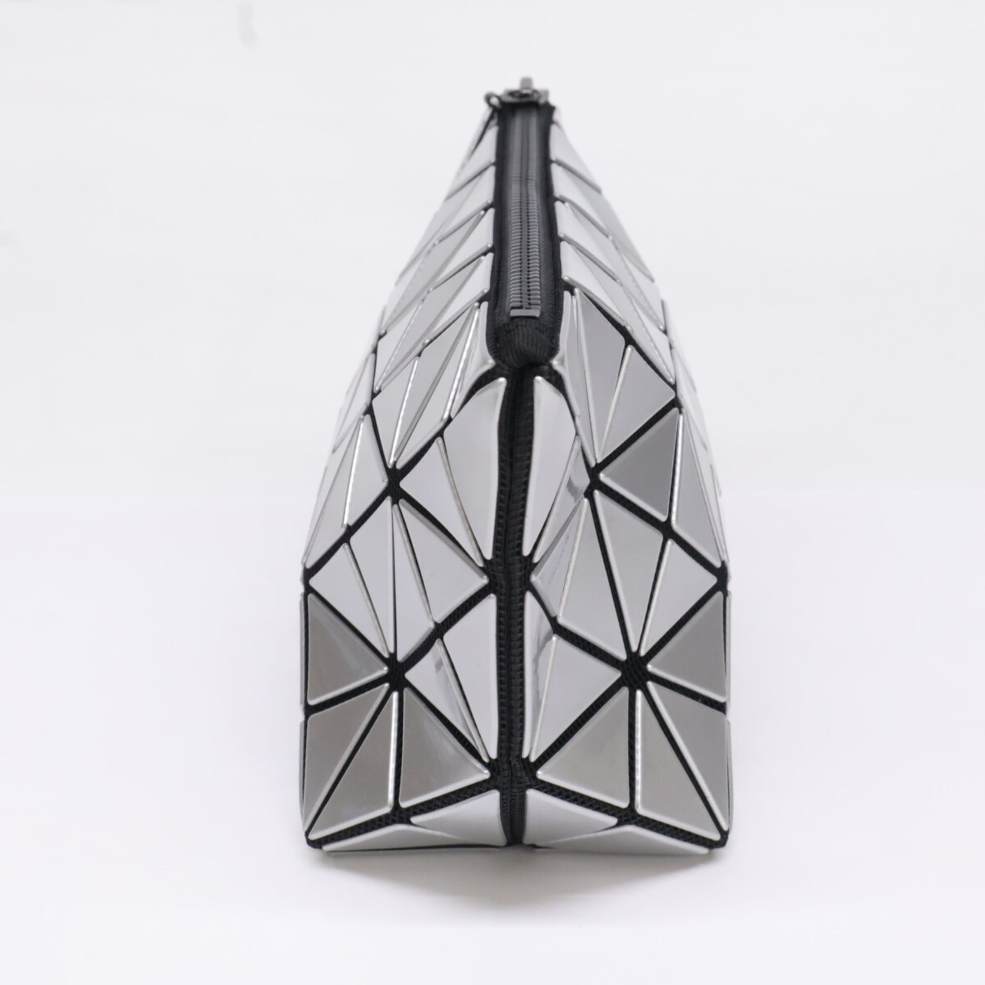 Bao Bao Issey Miyake Silver Pvc Pouch (Pre-Owned)