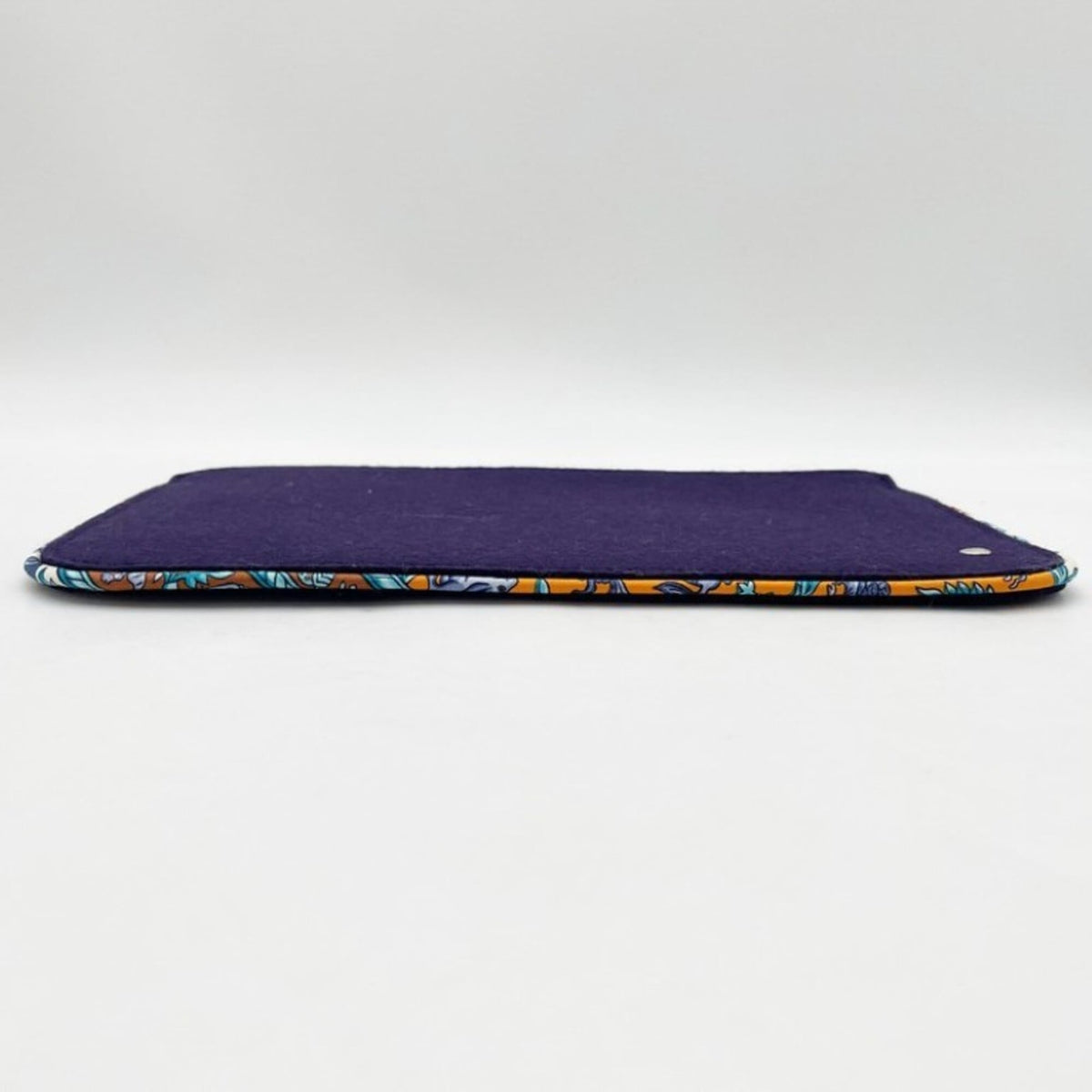 Hermes Multi-Color Navy Felt Silk Pouch (Pre-Owned)
