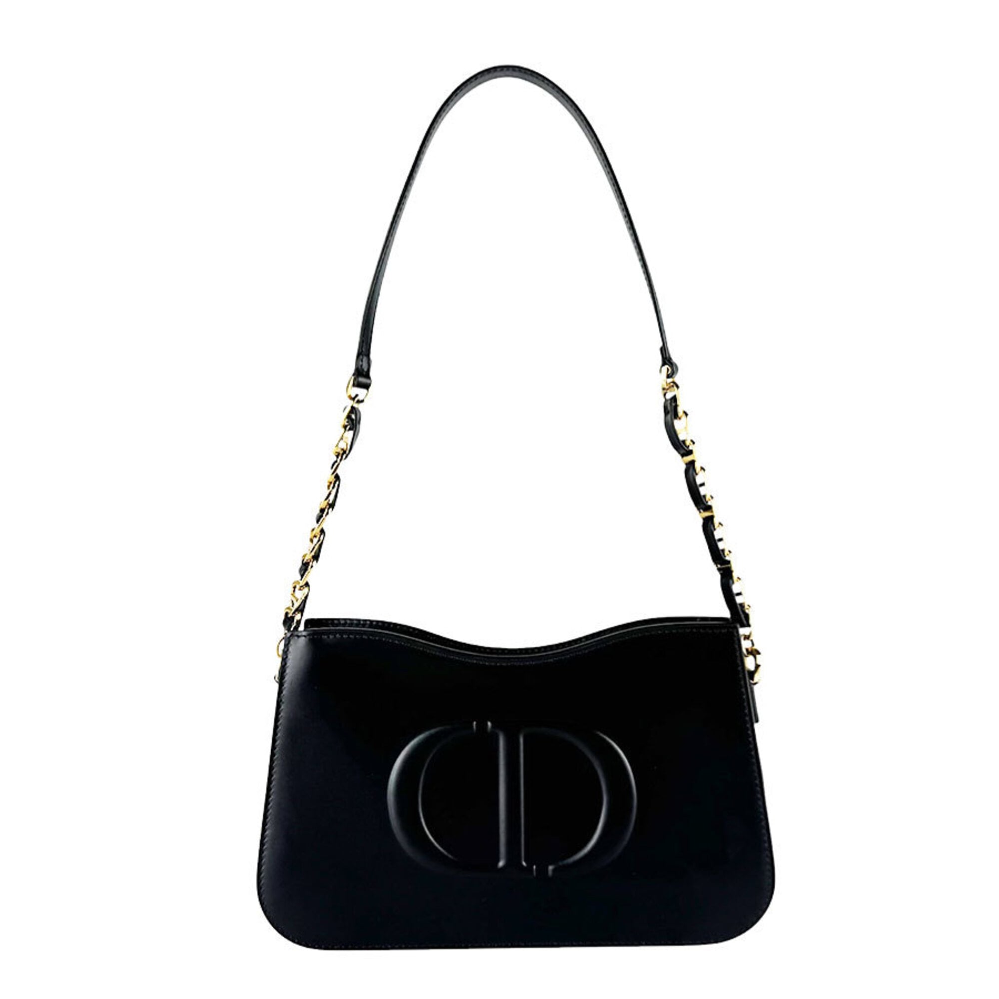 Christian Dior Black Leather Shoulder Bag (Pre-Owned)