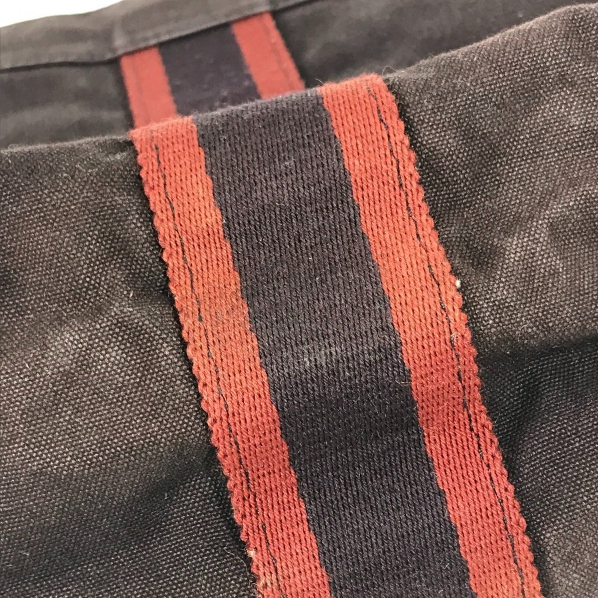 Hermes Red Color Wine Cotton Clutch Bag Pouch (Pre-Owned)