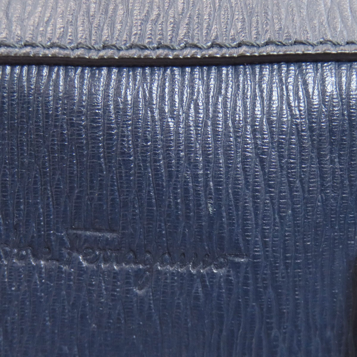 Salvatore Ferragamo Navy Leather Briefcase (Pre-Owned)