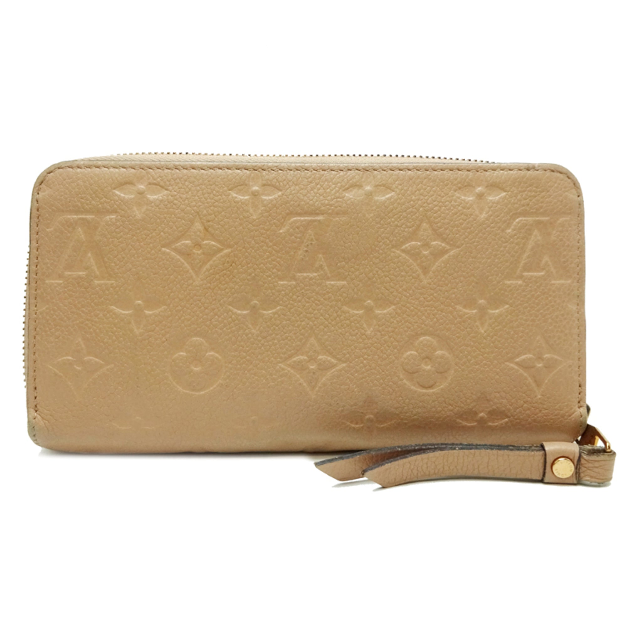 Louis Vuitton Beige Monogram Empreinte Long Wallet (Bi-Fold) (Pre-Owned)