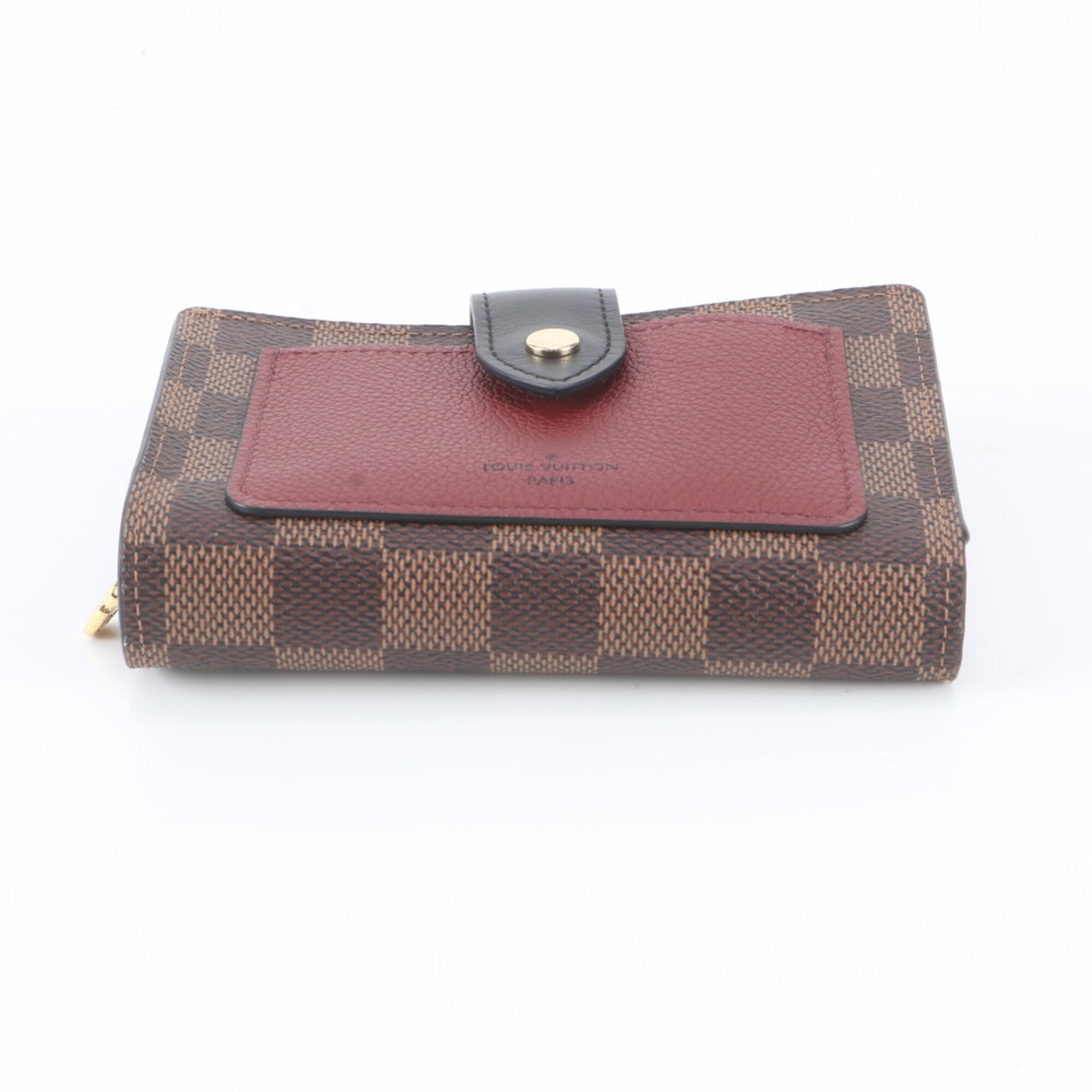 Louis Vuitton Bordeaux Leather Coated Canvas Wallet (Bi-Fold) (Pre-Owned)