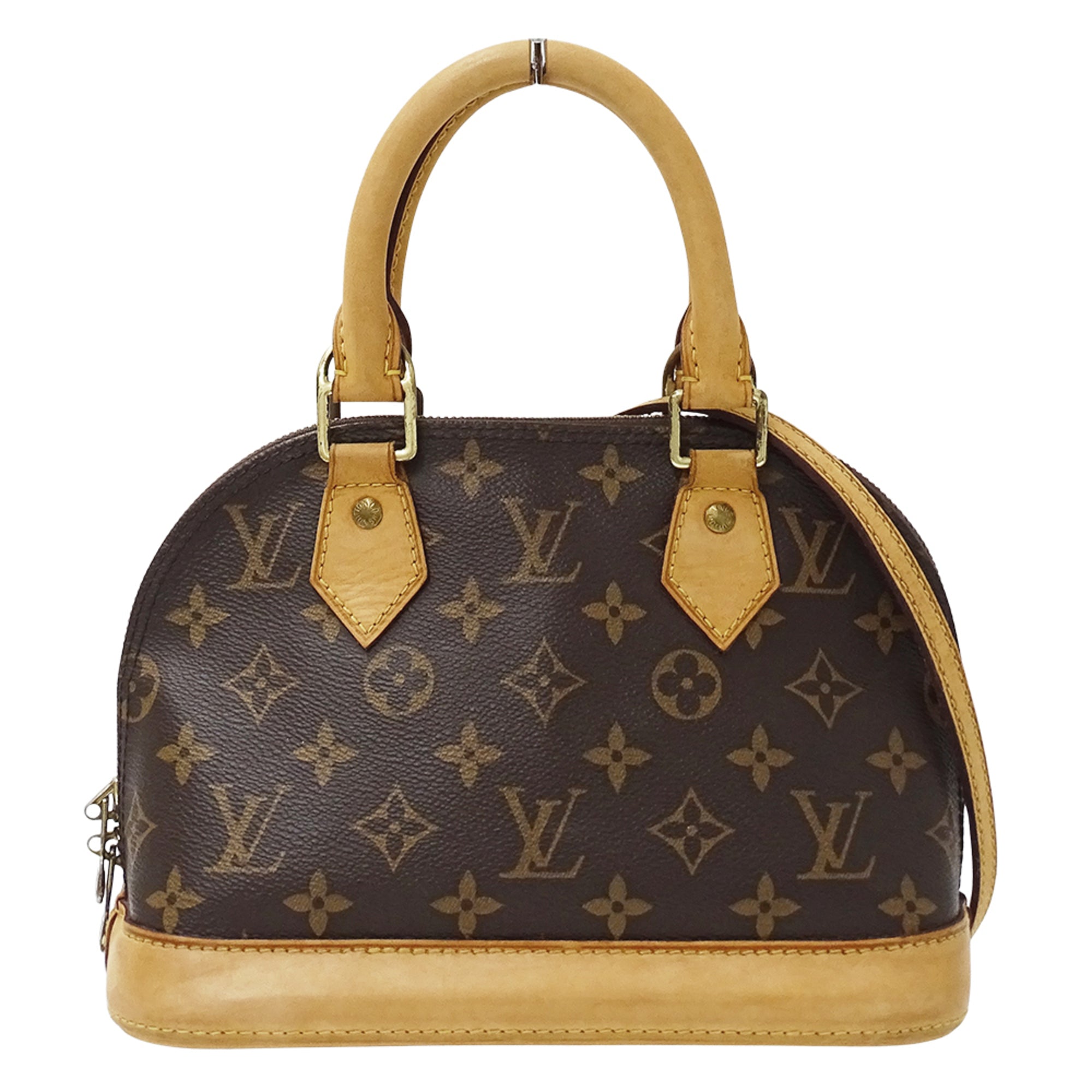 Louis Vuitton Brown Monogram Canvas Handbag Shoulder Bag (Pre-Owned)