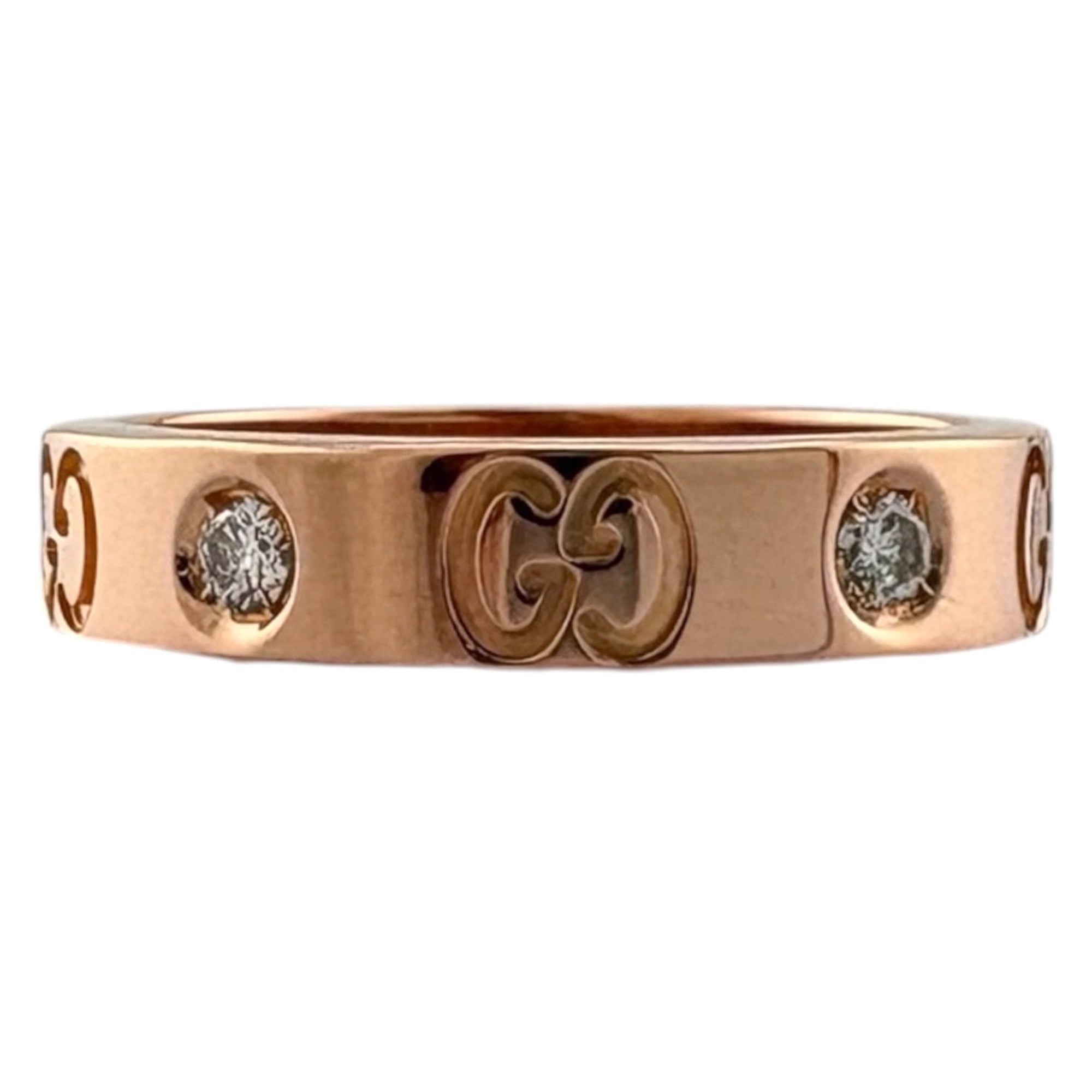 Gucci Pink Gold Pink Gold (18K) Band Ring (Pre-Owned)