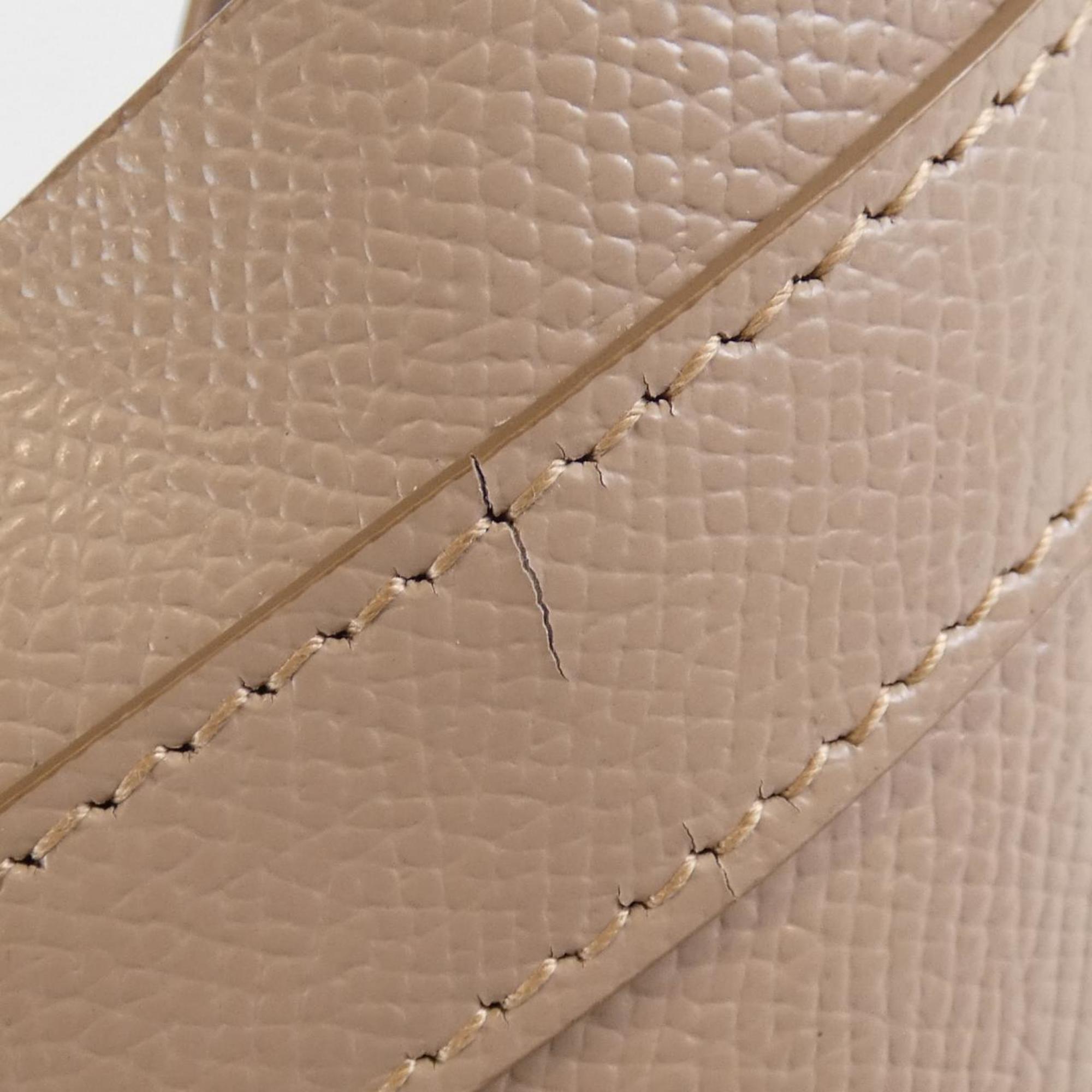 Salvatore Ferragamo Beige Leather Handbag (Pre-Owned)