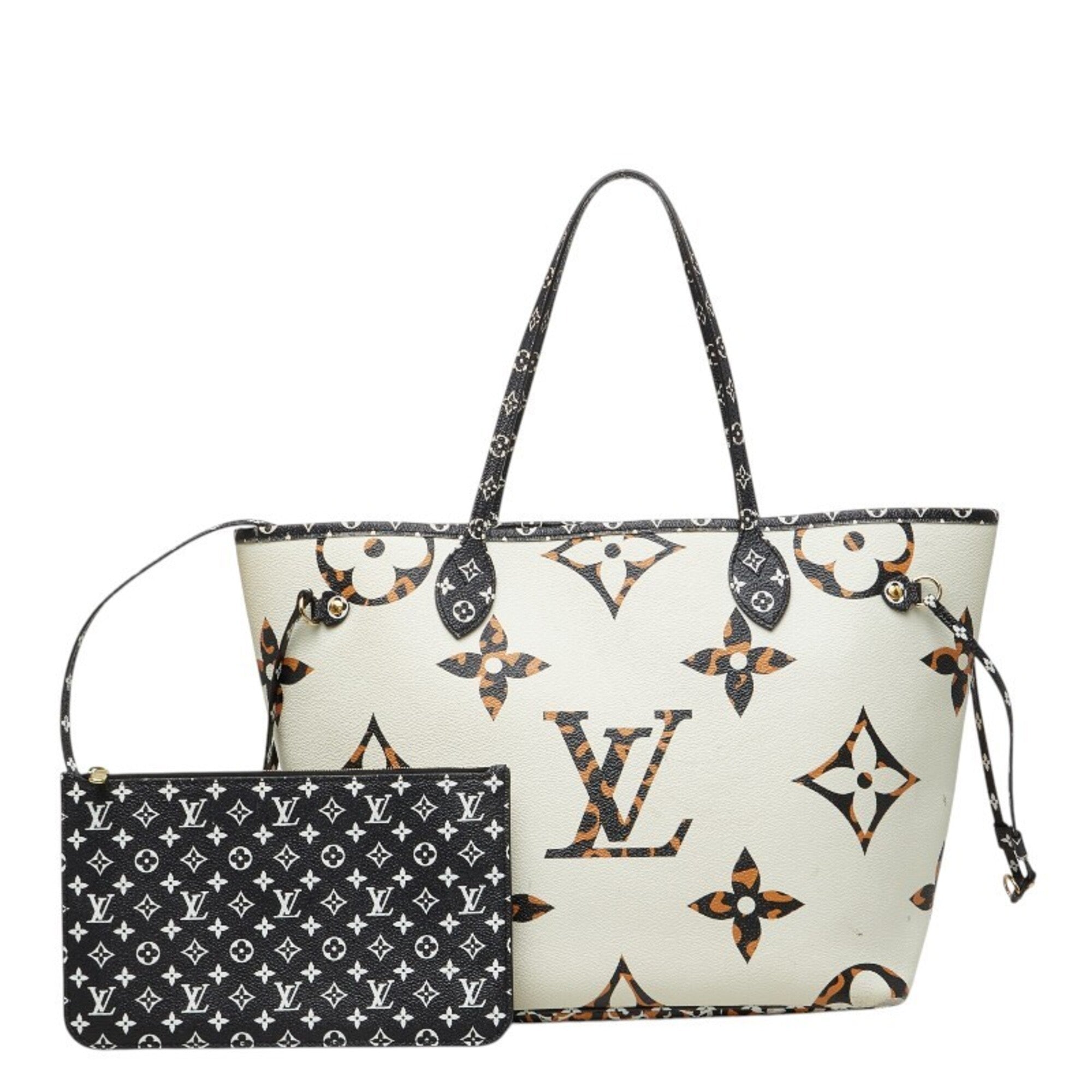 Louis Vuitton Camel Ivory Multi-Color Pvc Leather Pouch Shoulder Bag Tote Bag (Pre-Owned)