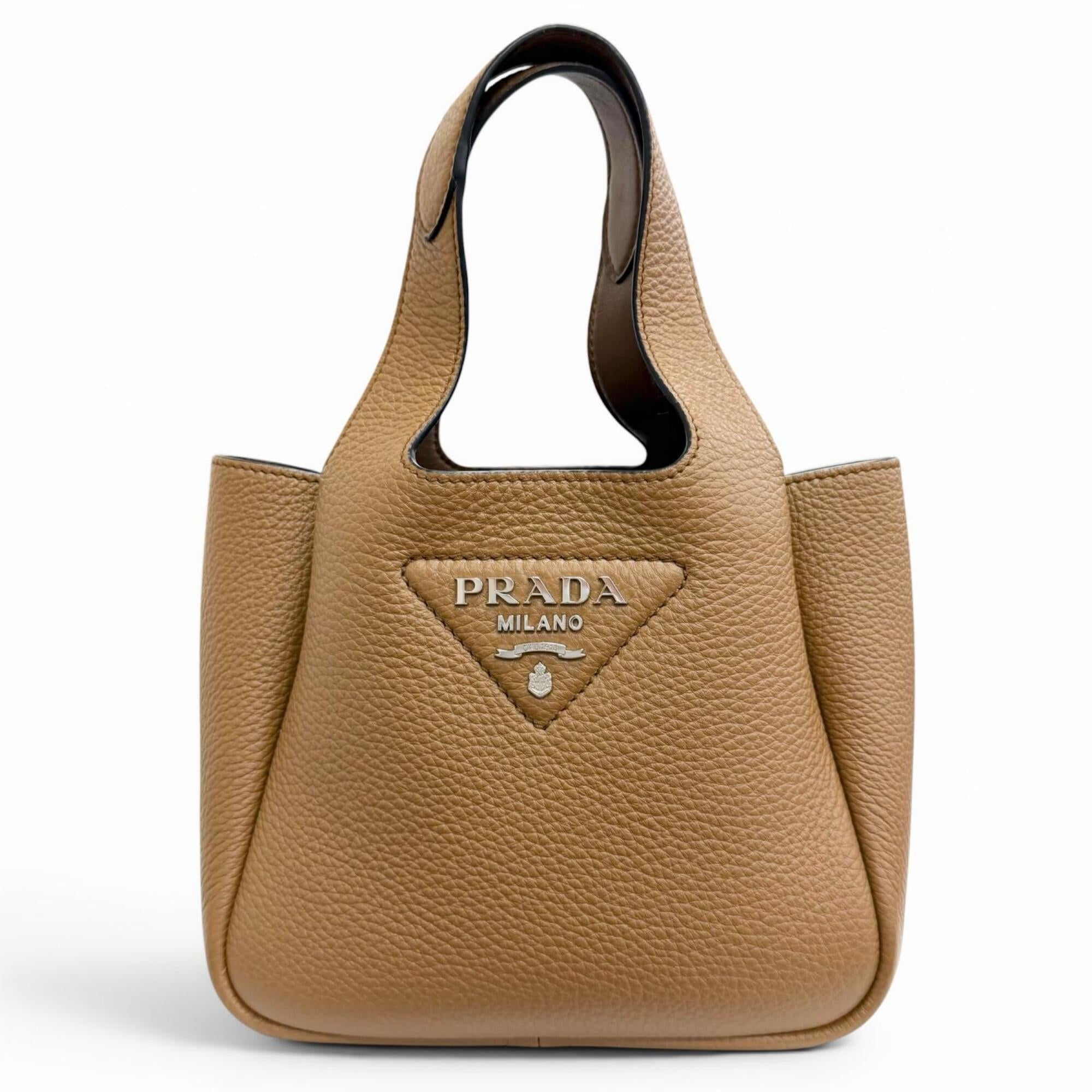 Prada Brown Leather Handbag (Pre-Owned)