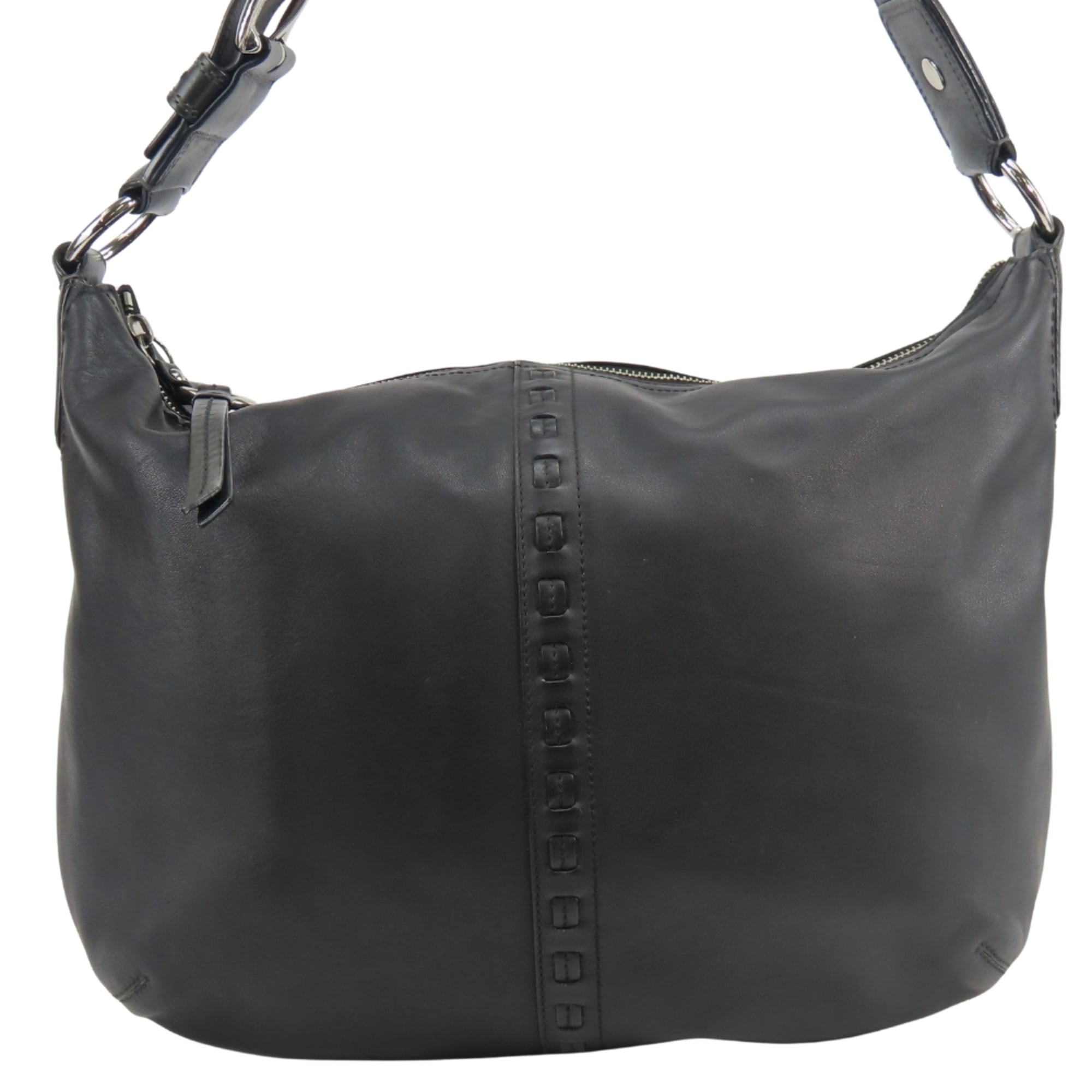 Coach Black Leather Shoulder Bag (Pre-Owned)