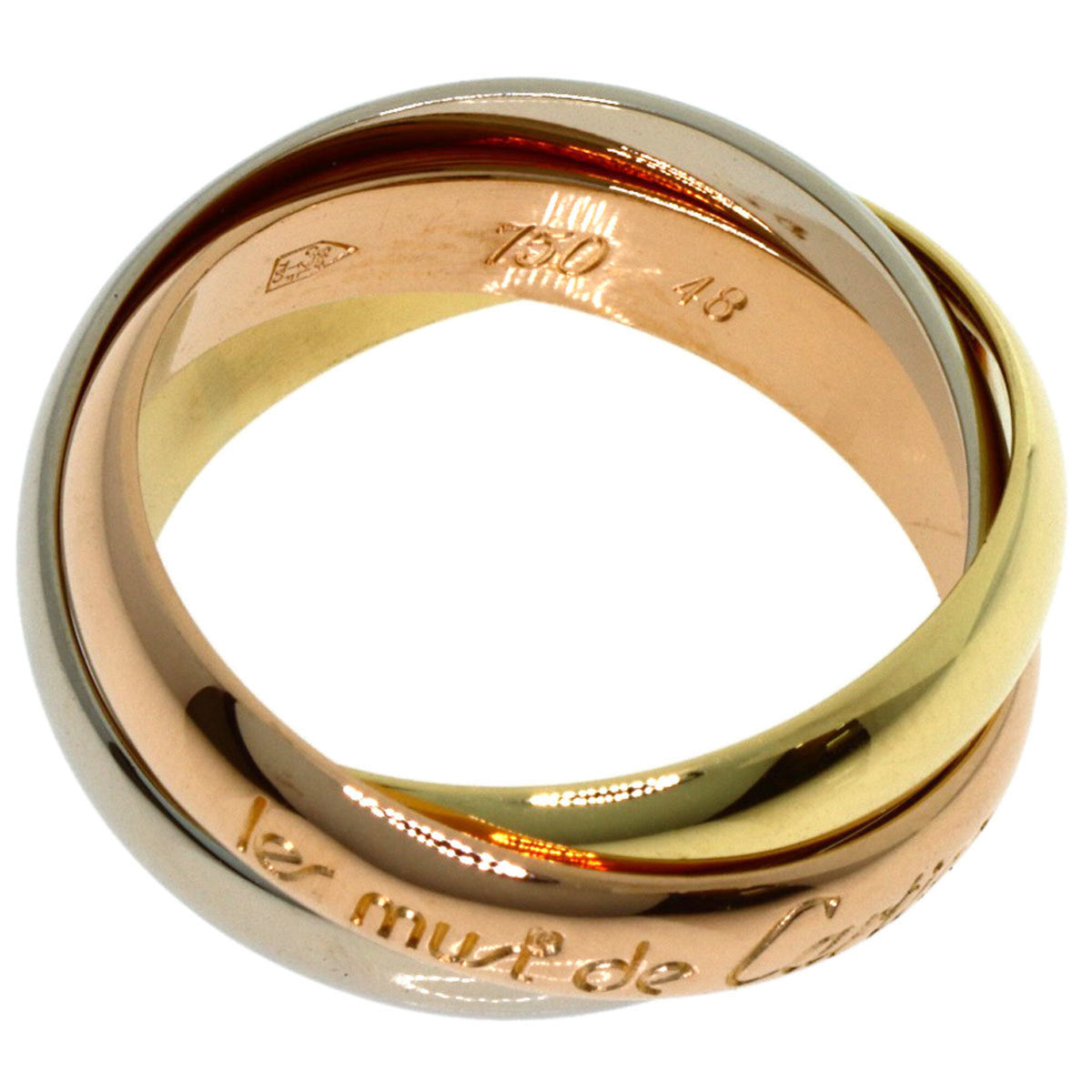 Cartier Trinity Yellow Gold (18K) Pink Gold (18K) White Gold (18K) Band Ring (Pre-Owned)