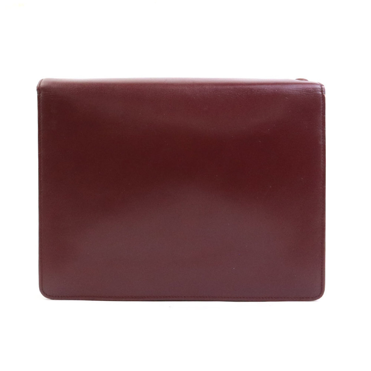 Cartier Burgundy Leather Clutch Bag (Pre-Owned)