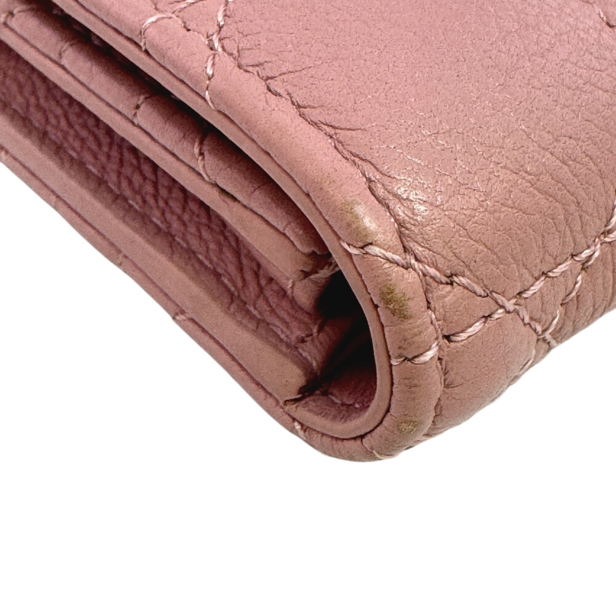 Christian Dior Pink Leather Wallet (Bi-Fold) (Pre-Owned)