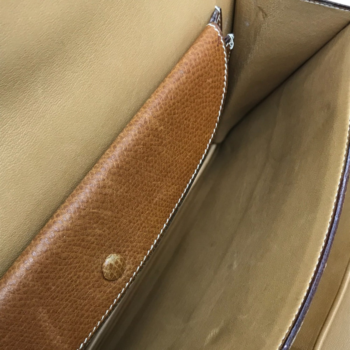 Hermes Brown Leather Handbag (Pre-Owned)