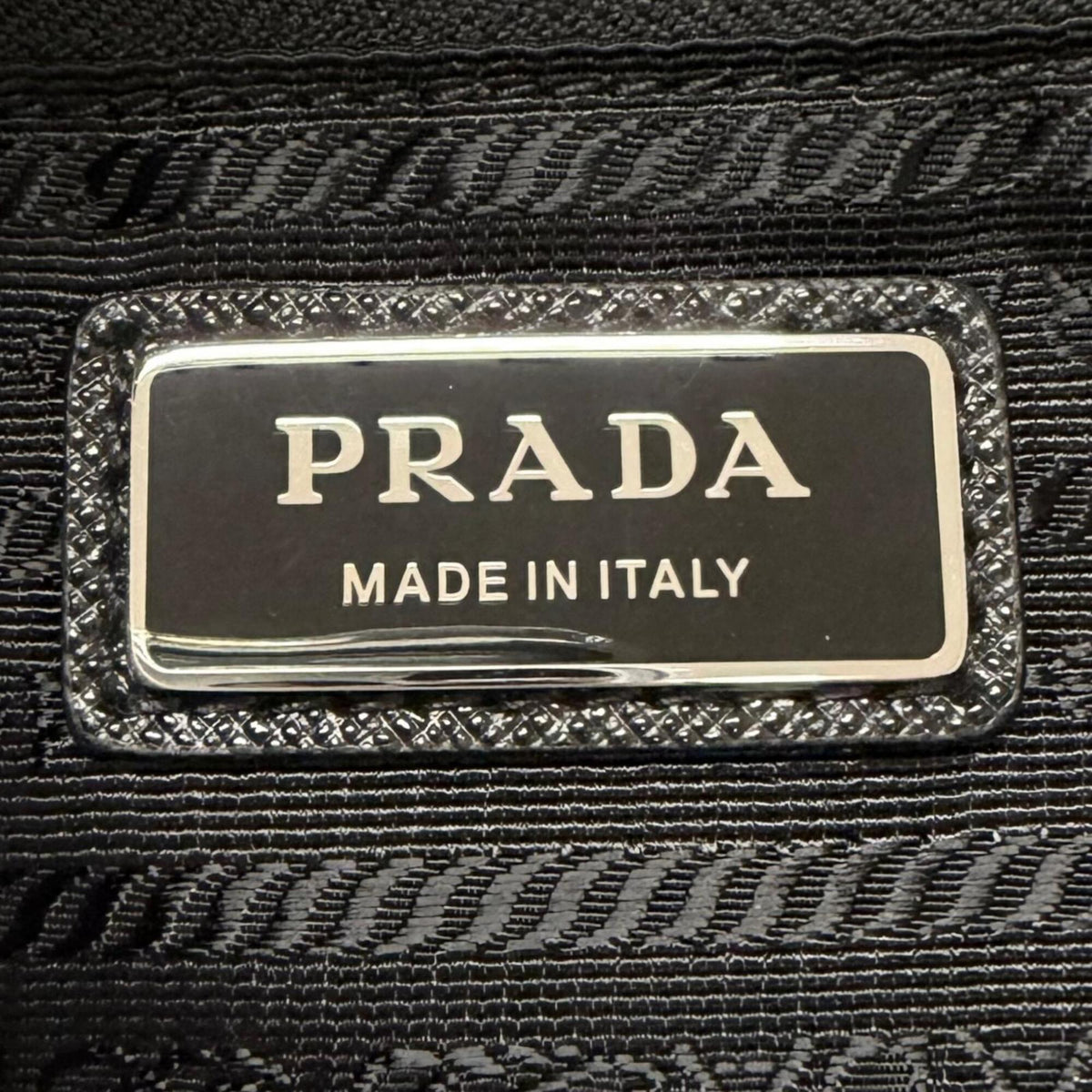 Prada Black Nylon Leather Fanny Pack Sling Bag (Pre-Owned)