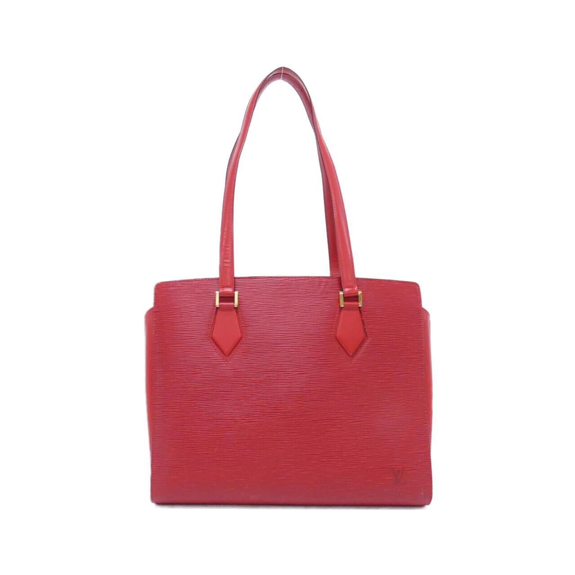 Louis Vuitton Red Color Leather Shoulder Bag (Pre-Owned)