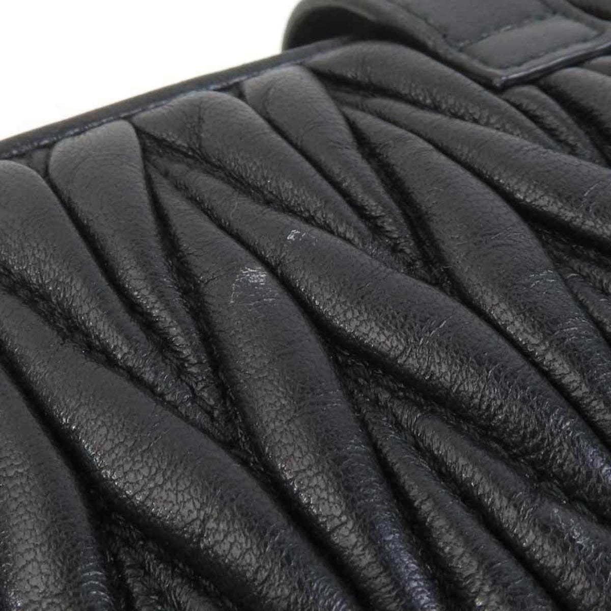 Miu Miu Black Leather Shoulder Bag (Pre-Owned)