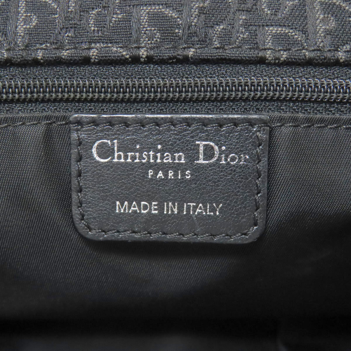 Christian Dior Black Canvas Tote Bag (Pre-Owned)