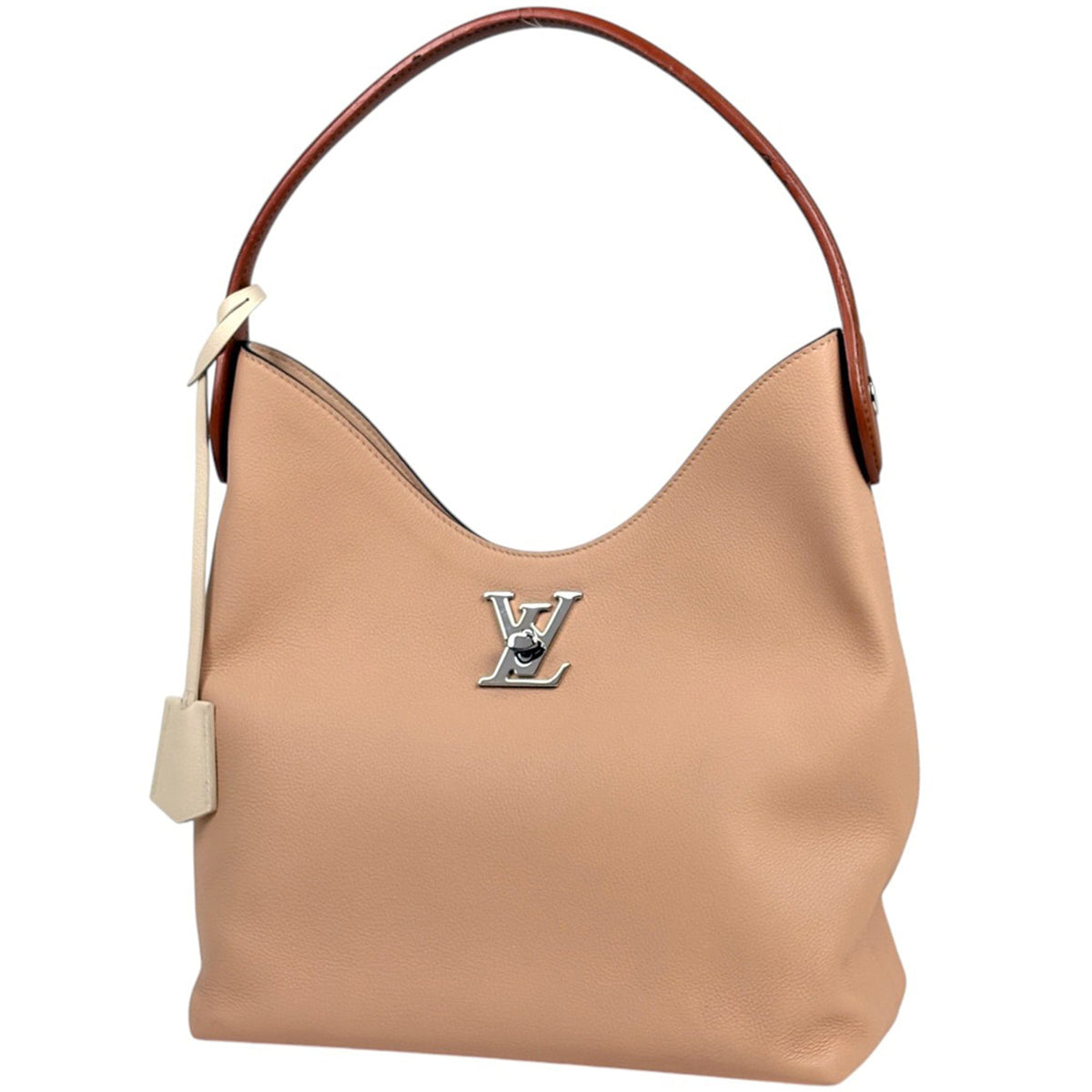 Louis Vuitton Beige Leather Shoulder Bag (Pre-Owned)