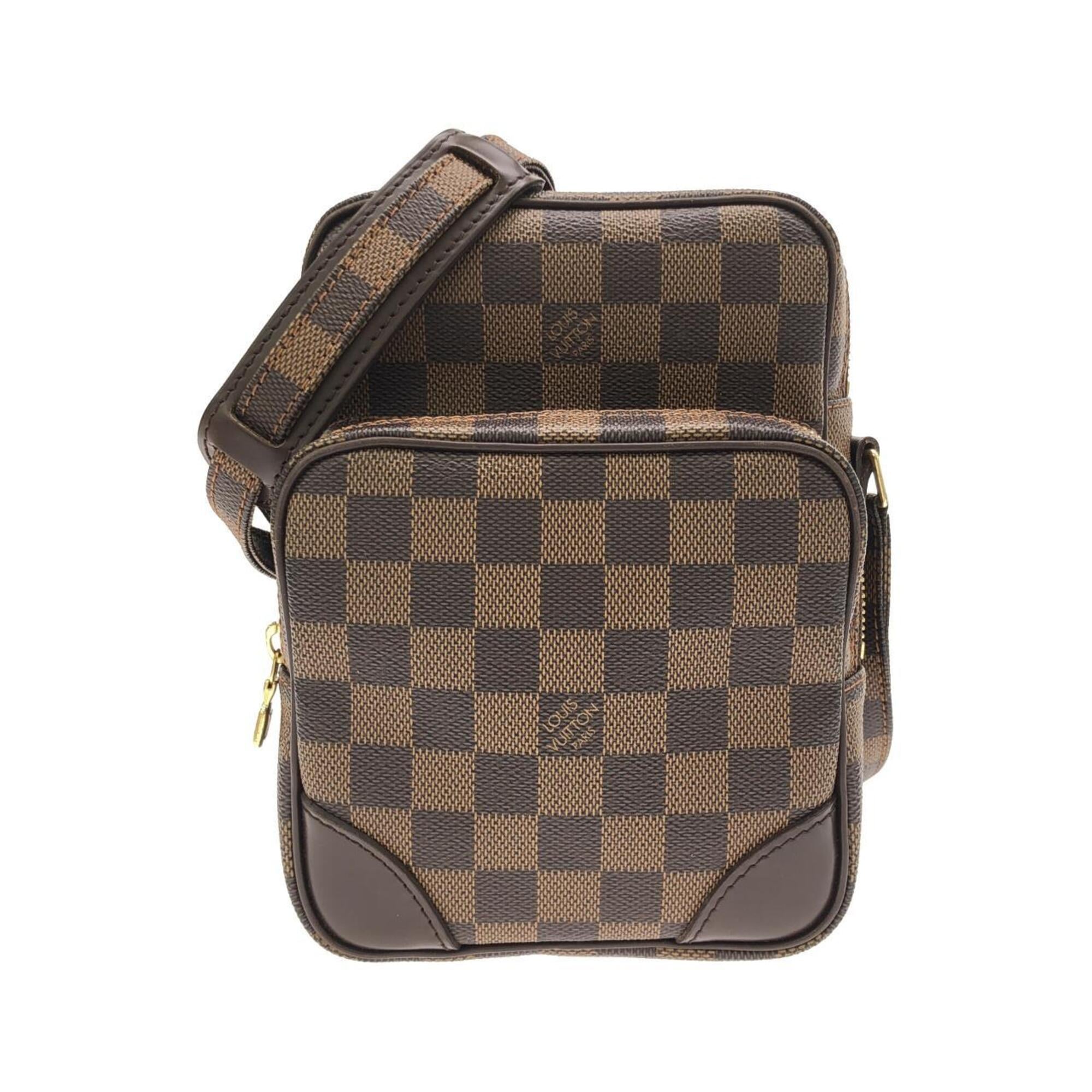 Louis Vuitton Brown Coated Canvas Shoulder Bag (Pre-Owned)