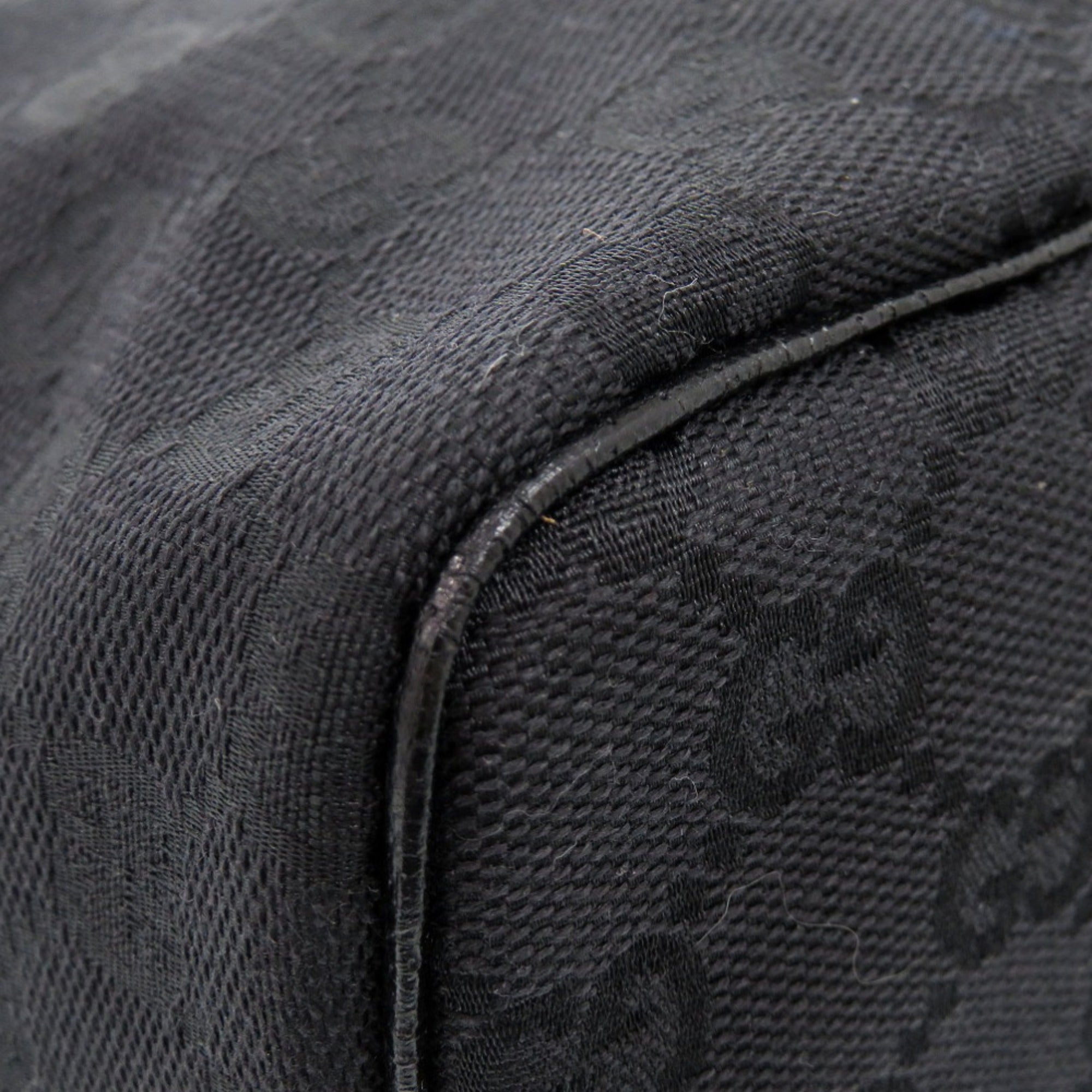 Gucci Black Gg Canvas Pouch Vanity Bag (Pre-Owned)
