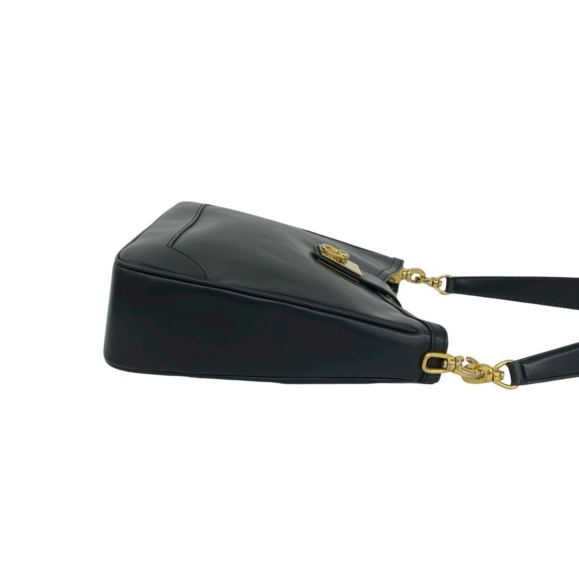 Celine Black Leather Shoulder Bag Tote Bag (Pre-Owned)