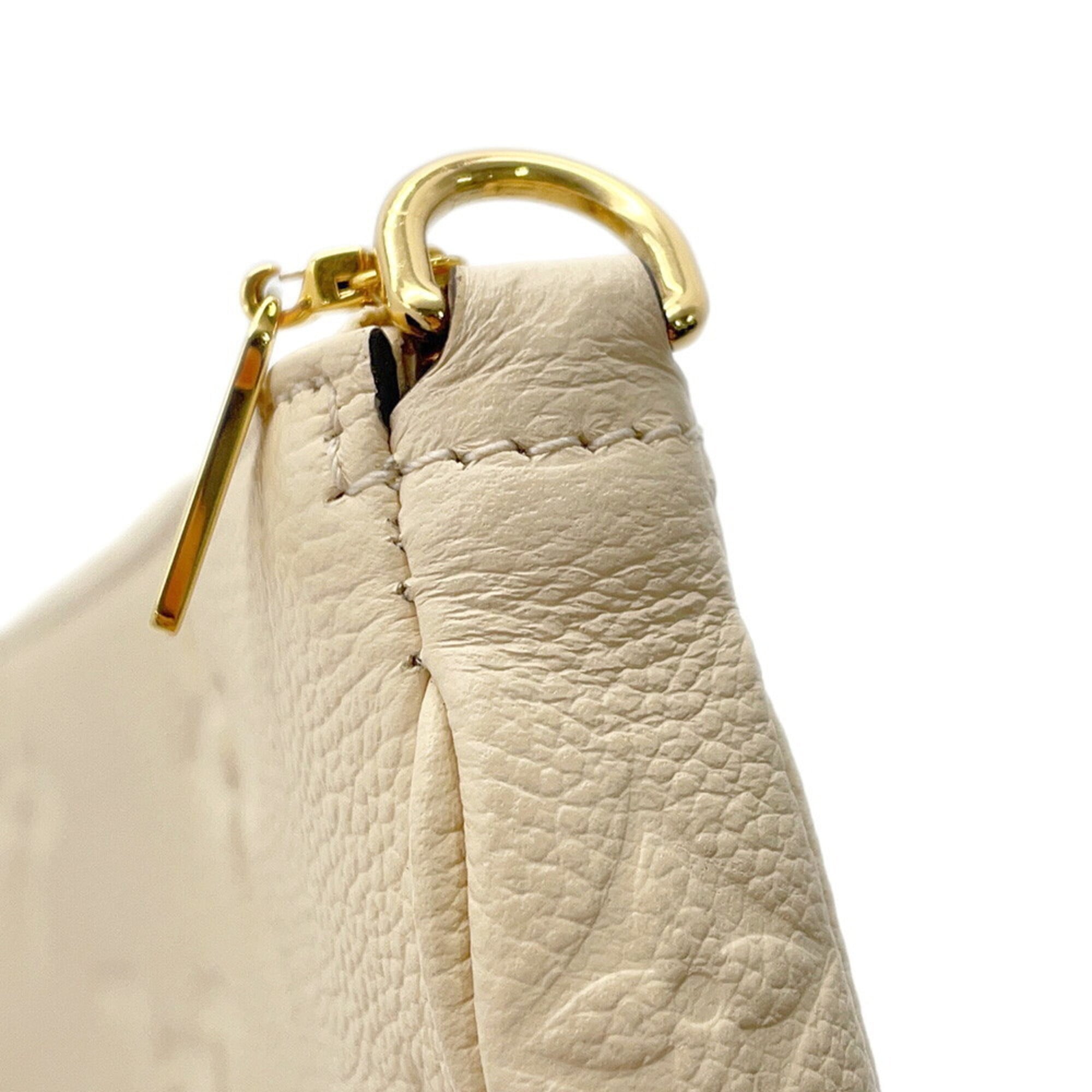 Louis Vuitton Cream Monogram Empreinte Pochette Shoulder Bag (Pre-Owned)