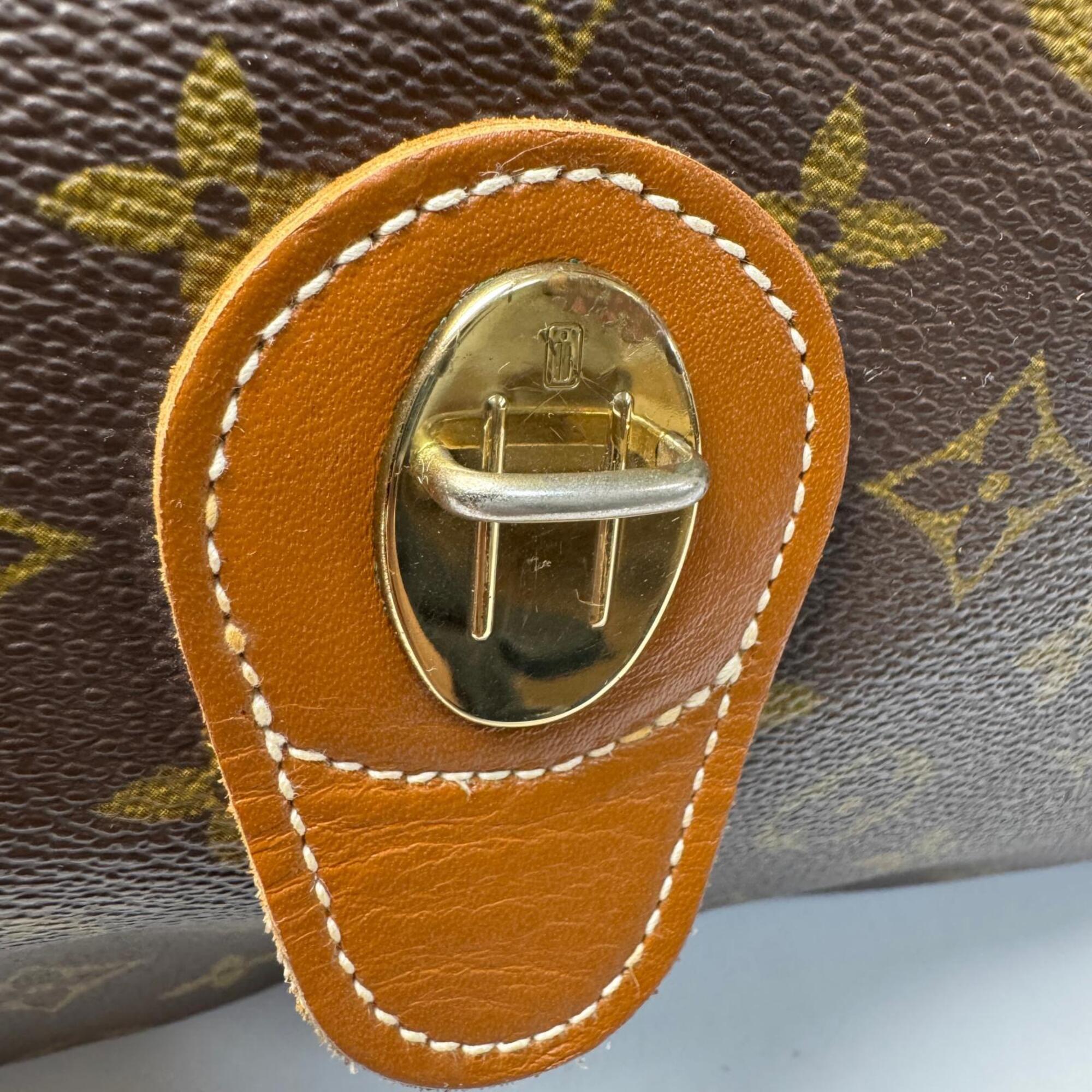 Louis Vuitton Brown Leather Pvc Boston Bag (Pre-Owned)