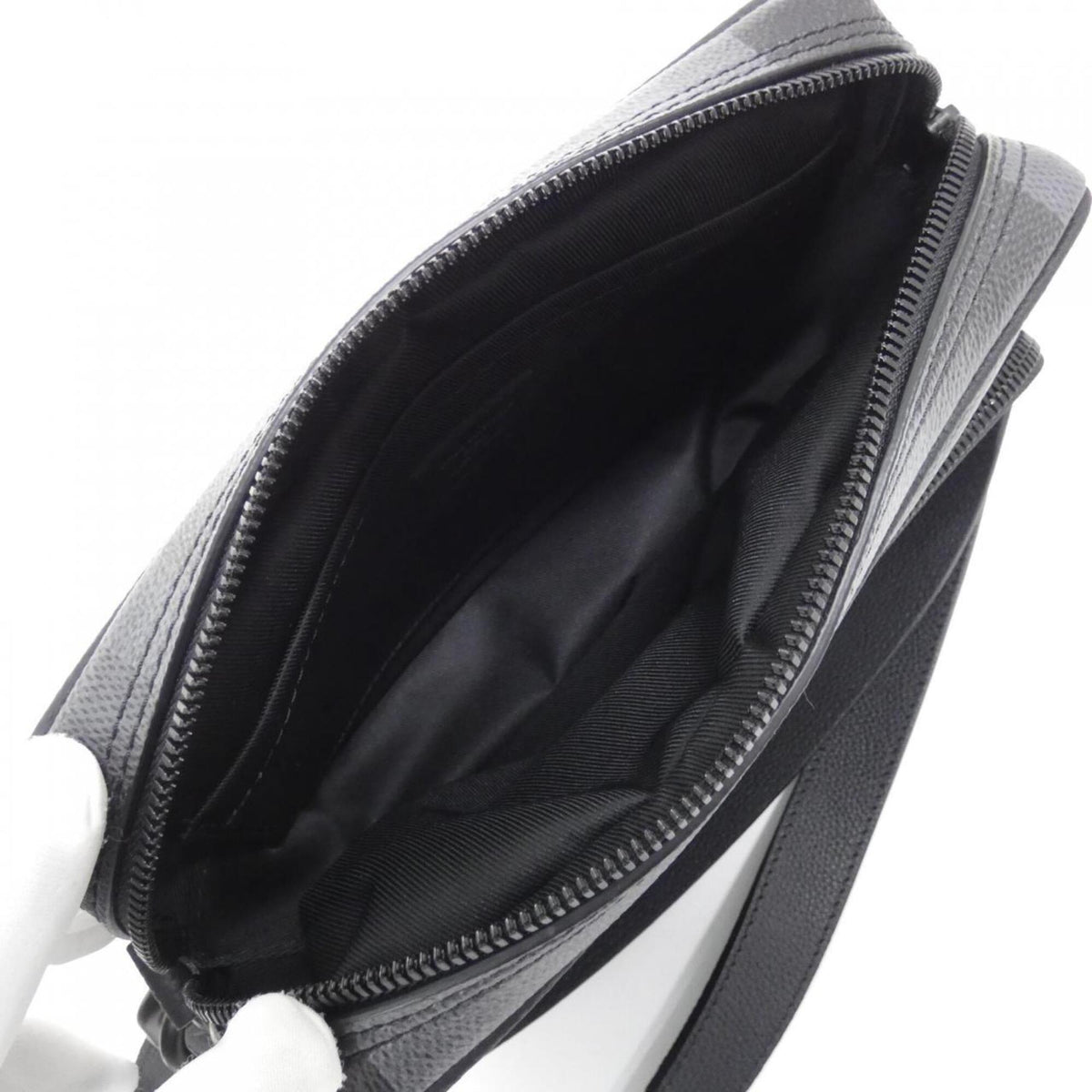 Louis Vuitton Black Coated Canvas Shoulder Bag (Pre-Owned)