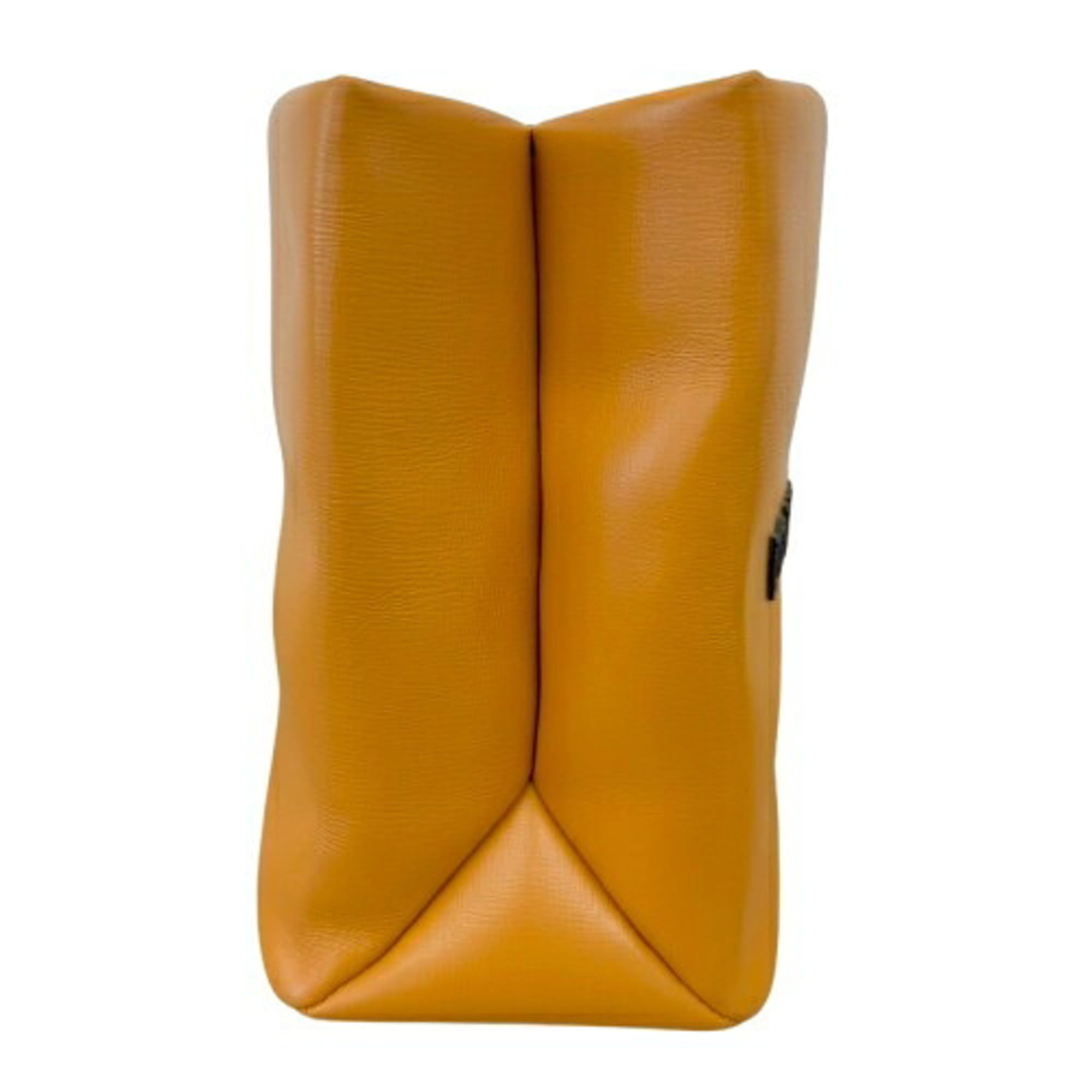Louis Vuitton Orange Leather Shoulder Bag Tote Bag (Pre-Owned)