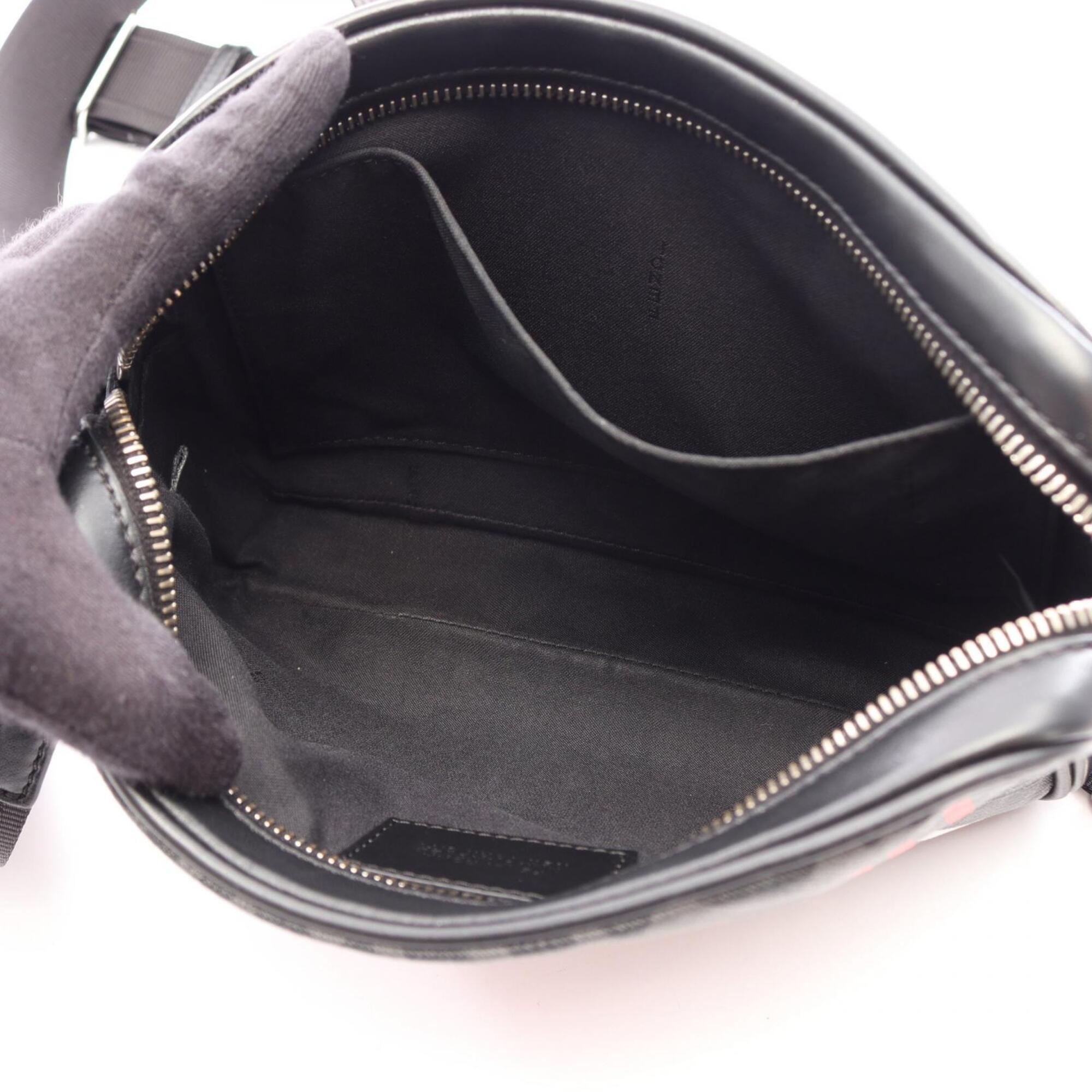 Fendi Black Gray Multi-Color Coated Canvas Leather Handbag Shoulder Bag (Pre-Owned)