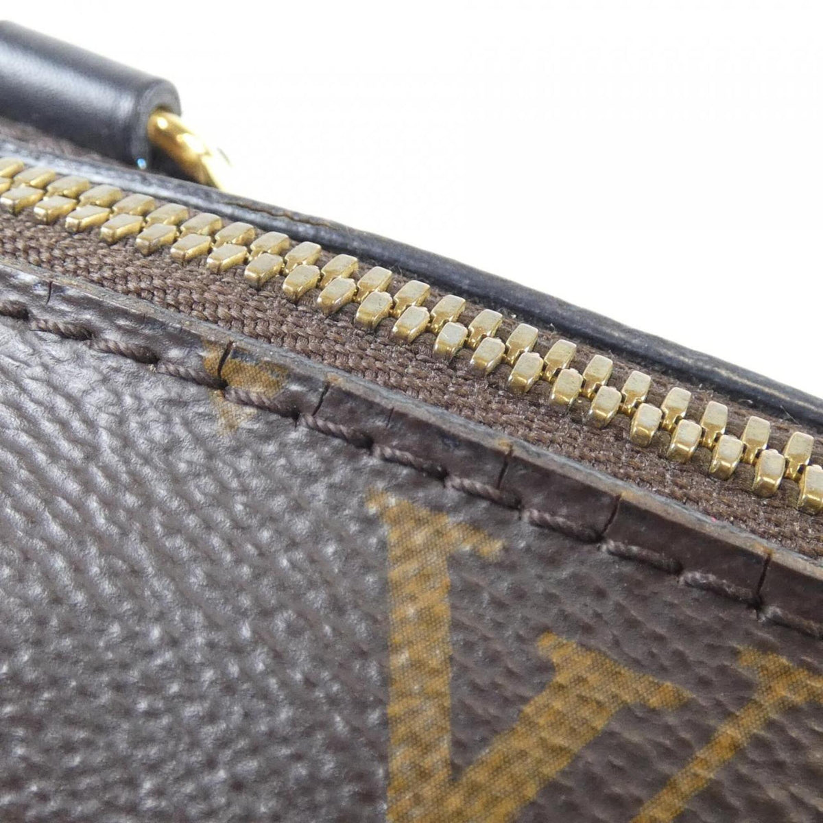 Louis Vuitton Black Marron Coated Canvas Handbag (Pre-Owned)