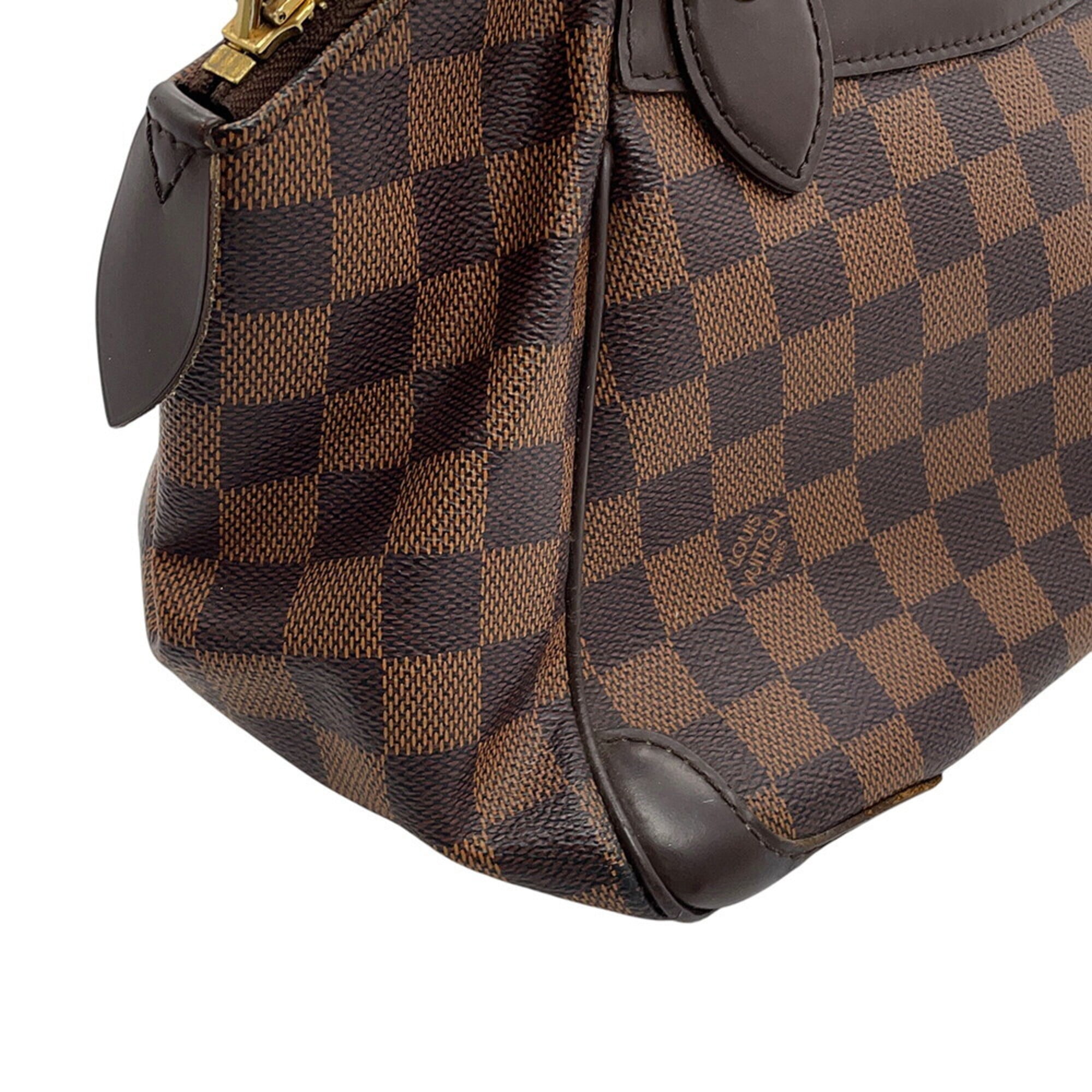 Louis Vuitton Damier Damier Canvas Ebene Red Color Damier Canvas Handbag Shoulder Bag (Pre-Owned)