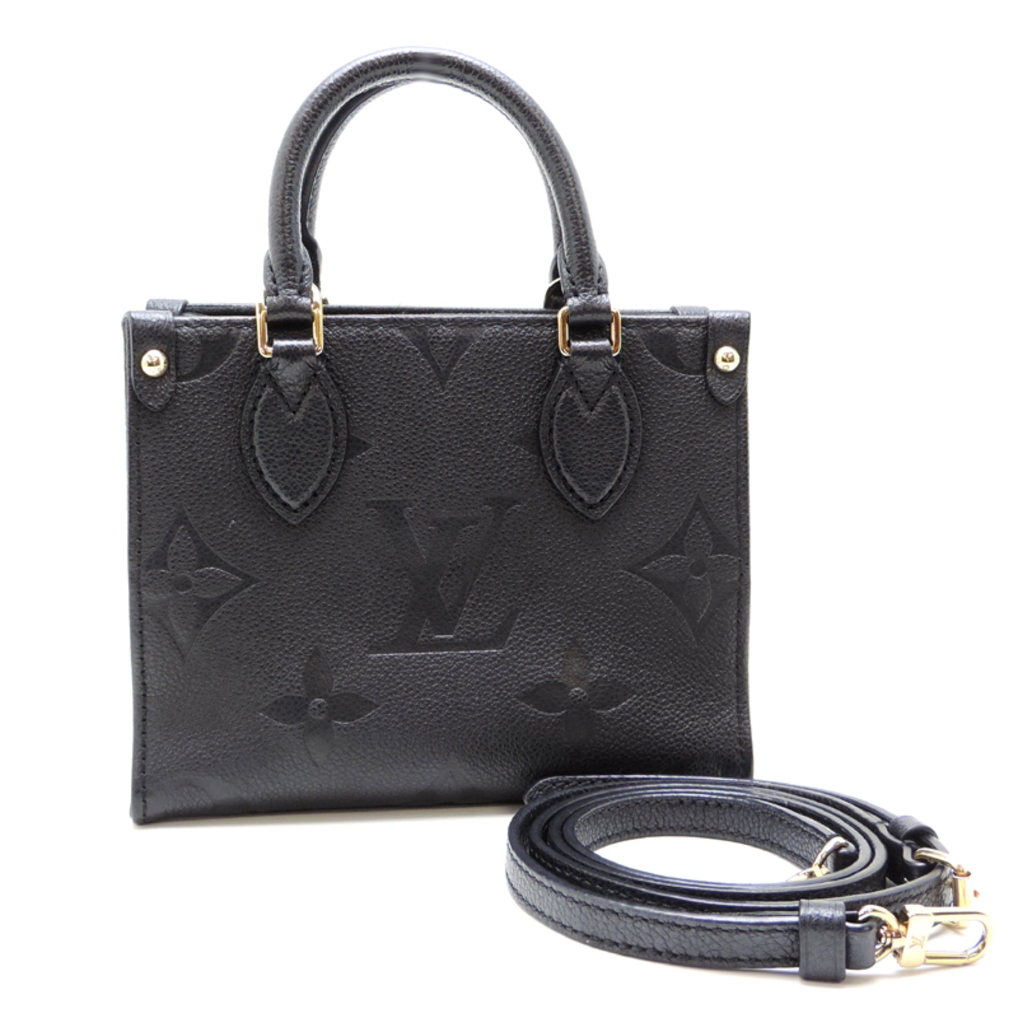 Louis Vuitton Black Noir Monogram Empreinte Handbag (Pre-Owned)