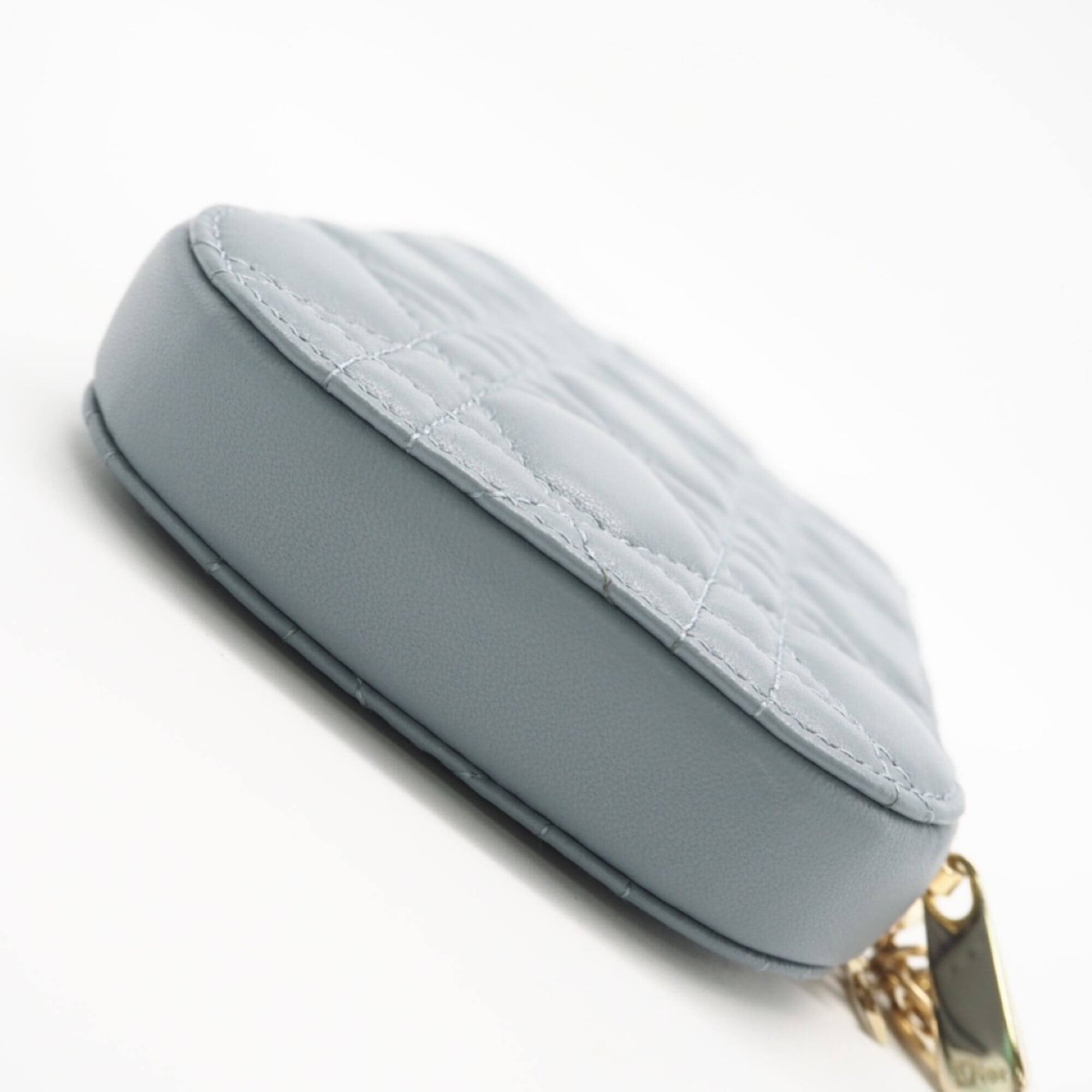 Christian Dior Lady Dior Blue Leather Shoulder Bag (Pre-Owned)