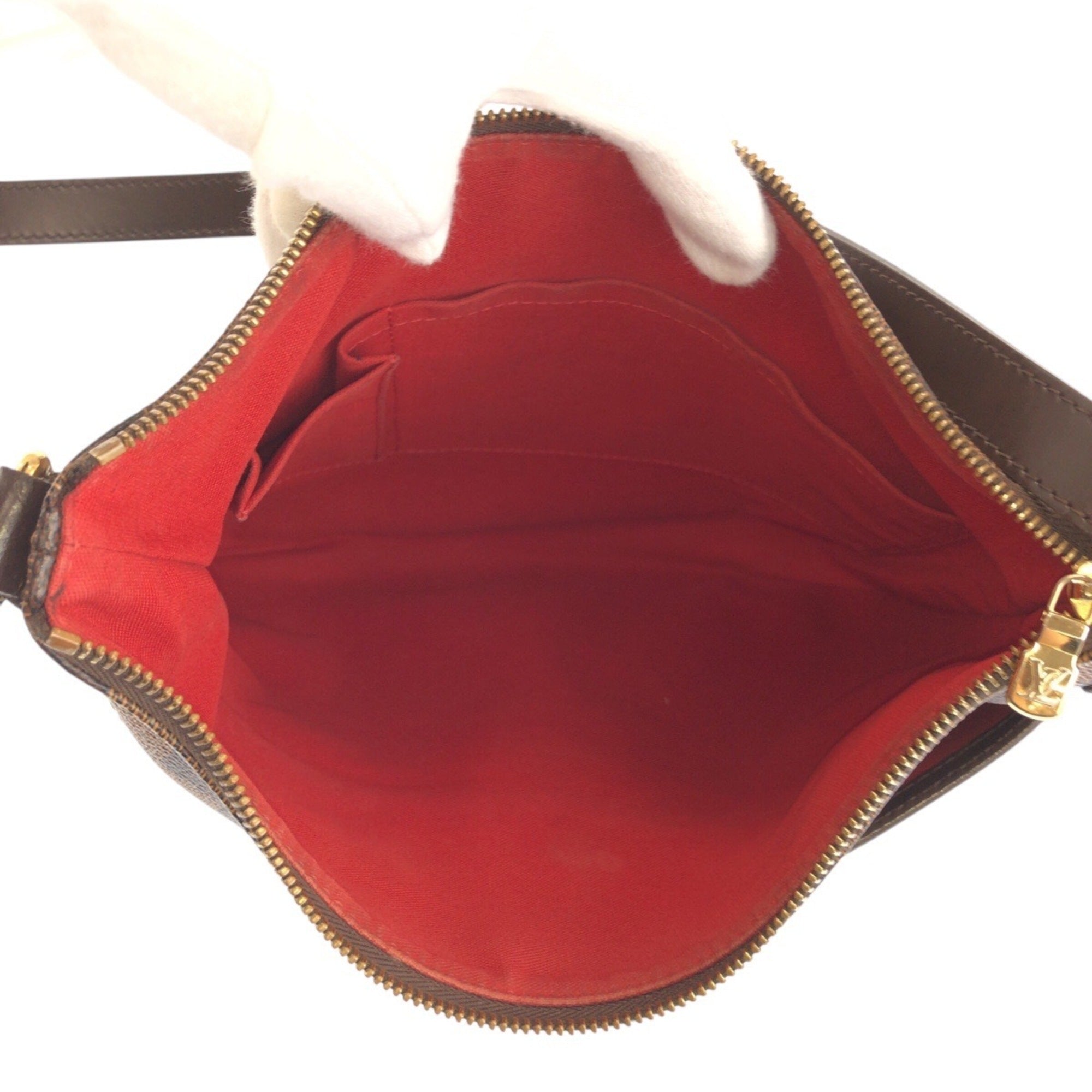 Louis Vuitton Brown Damier Canvas Pvc Leather Messenger Bag Shoulder Bag (Pre-Owned)