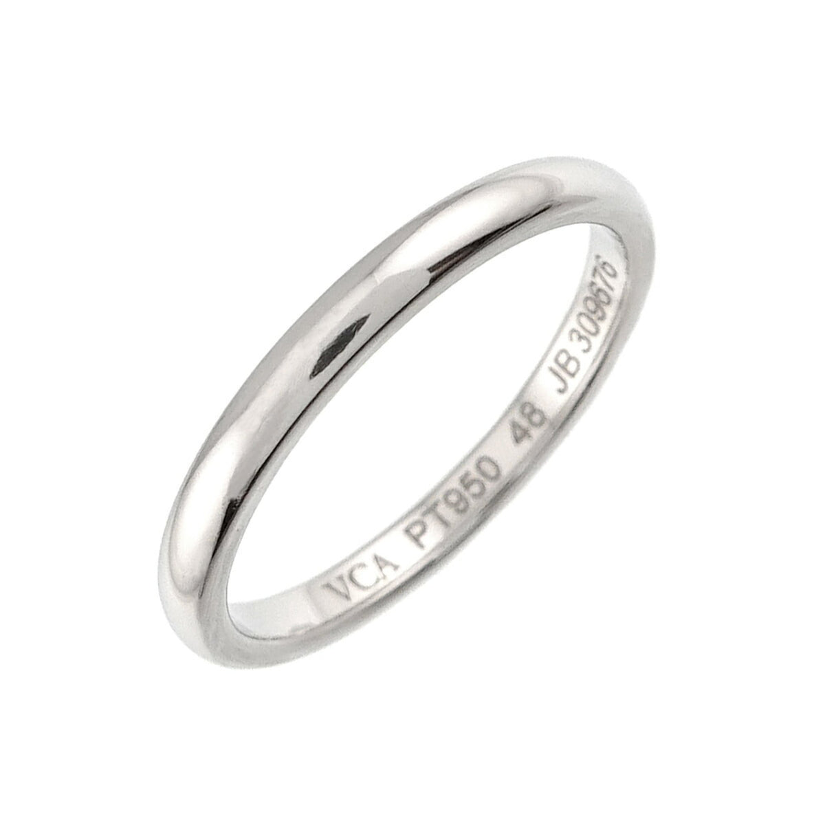 Van Cleef & Arpels Platinum 950 Band Ring (Pre-Owned)