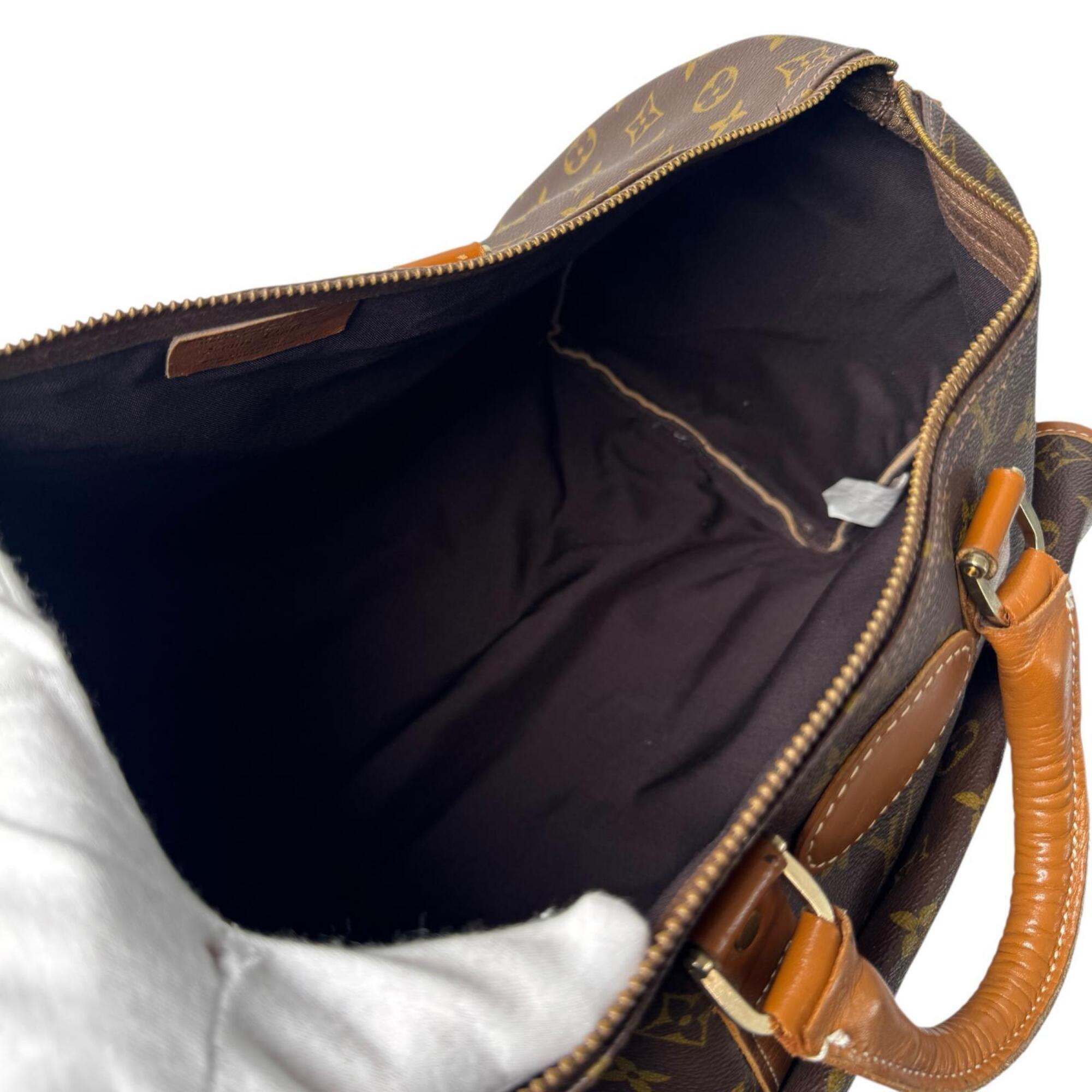Louis Vuitton Brown Leather Pvc Boston Bag (Pre-Owned)