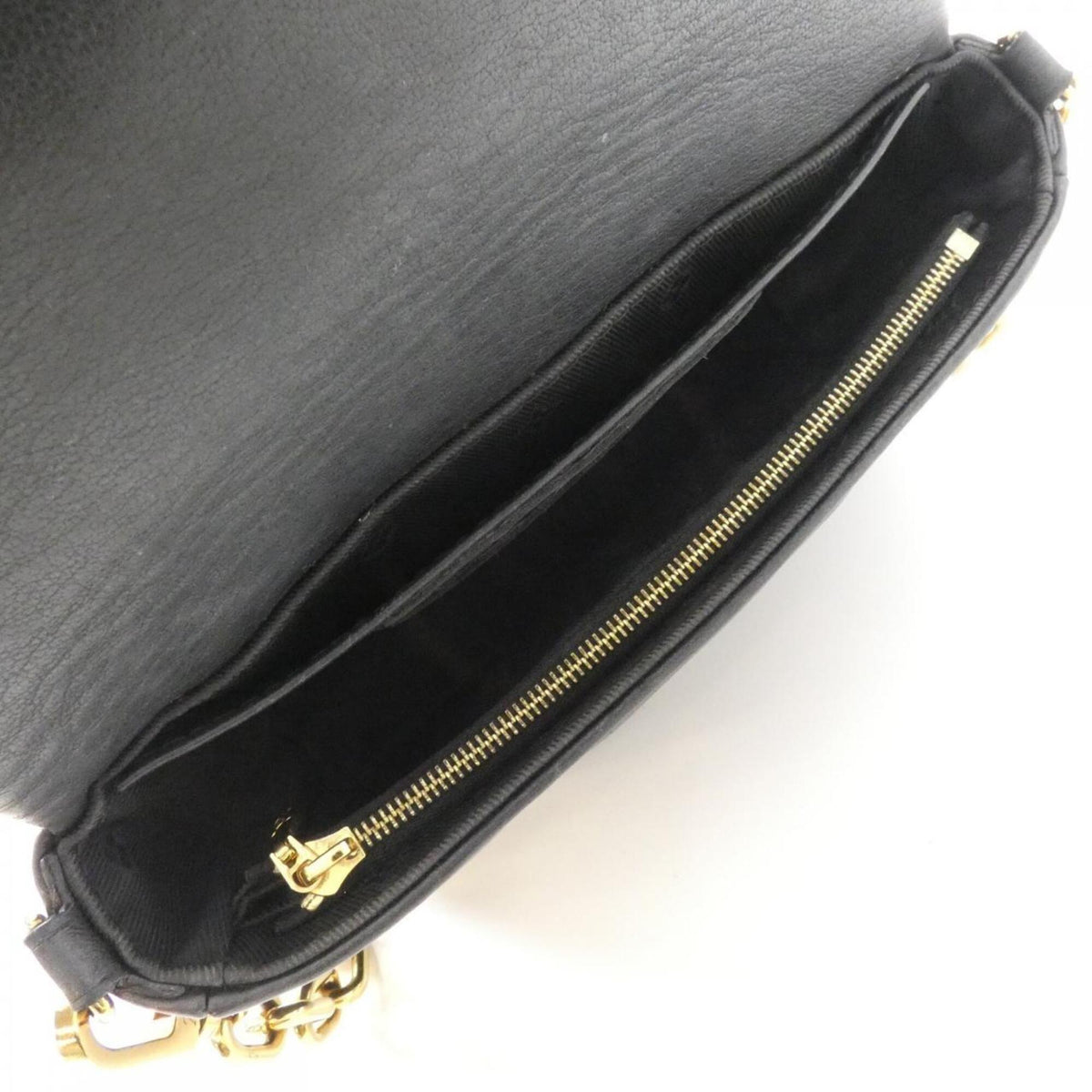 Louis Vuitton Black Leather Shoulder Bag (Pre-Owned)