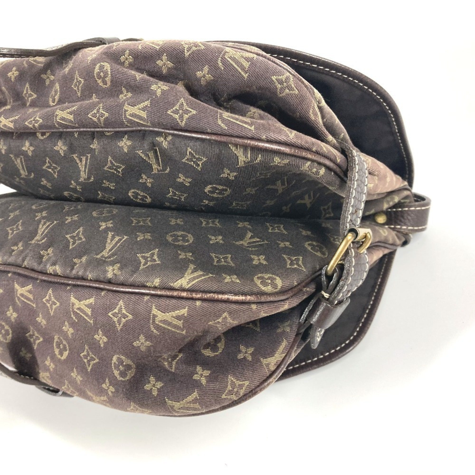 Louis Vuitton Brown Fusain Monogram Mini Lin Shoulder Bag (Pre-Owned)