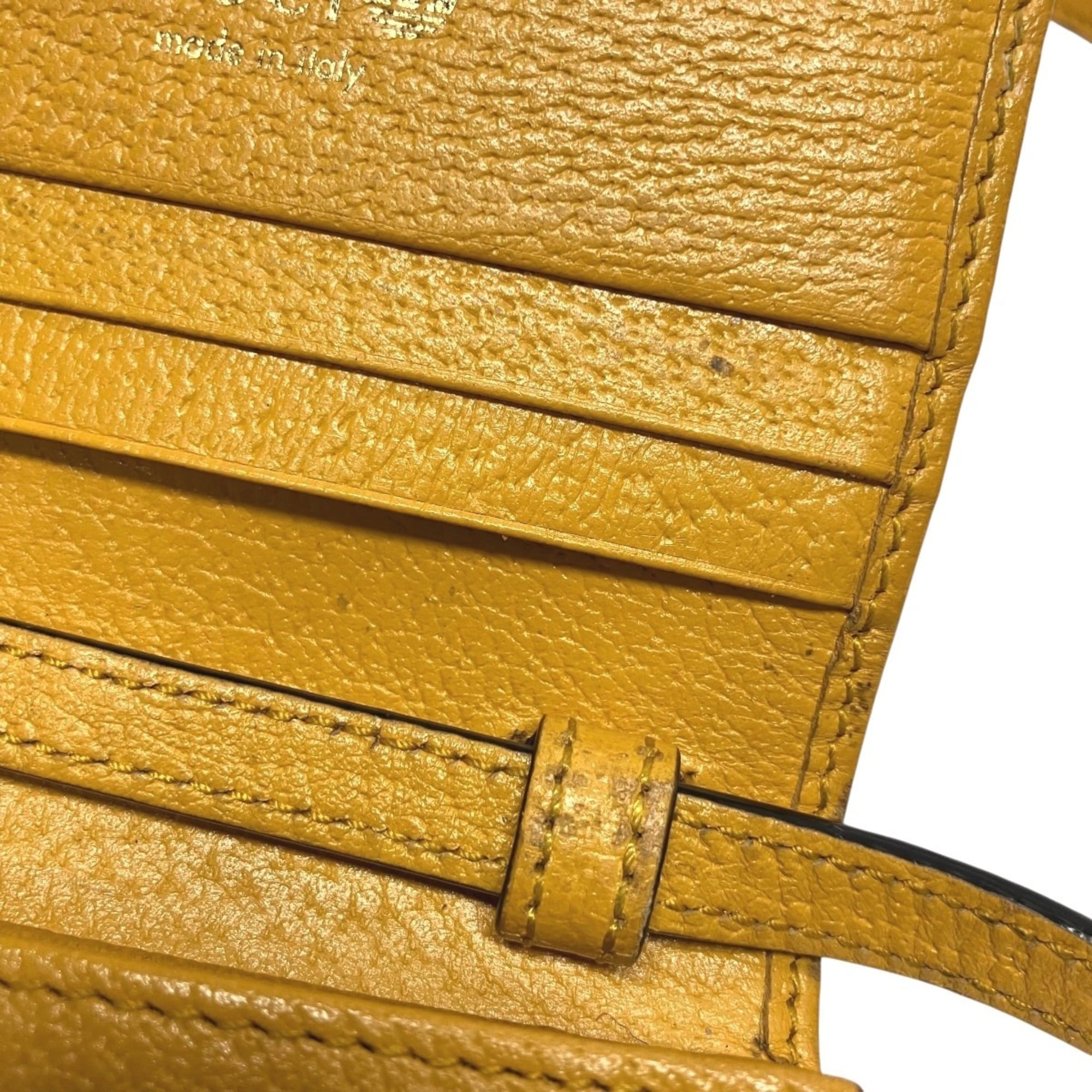 Gucci Yellow Leather Wallet (Bi-Fold) (Pre-Owned)