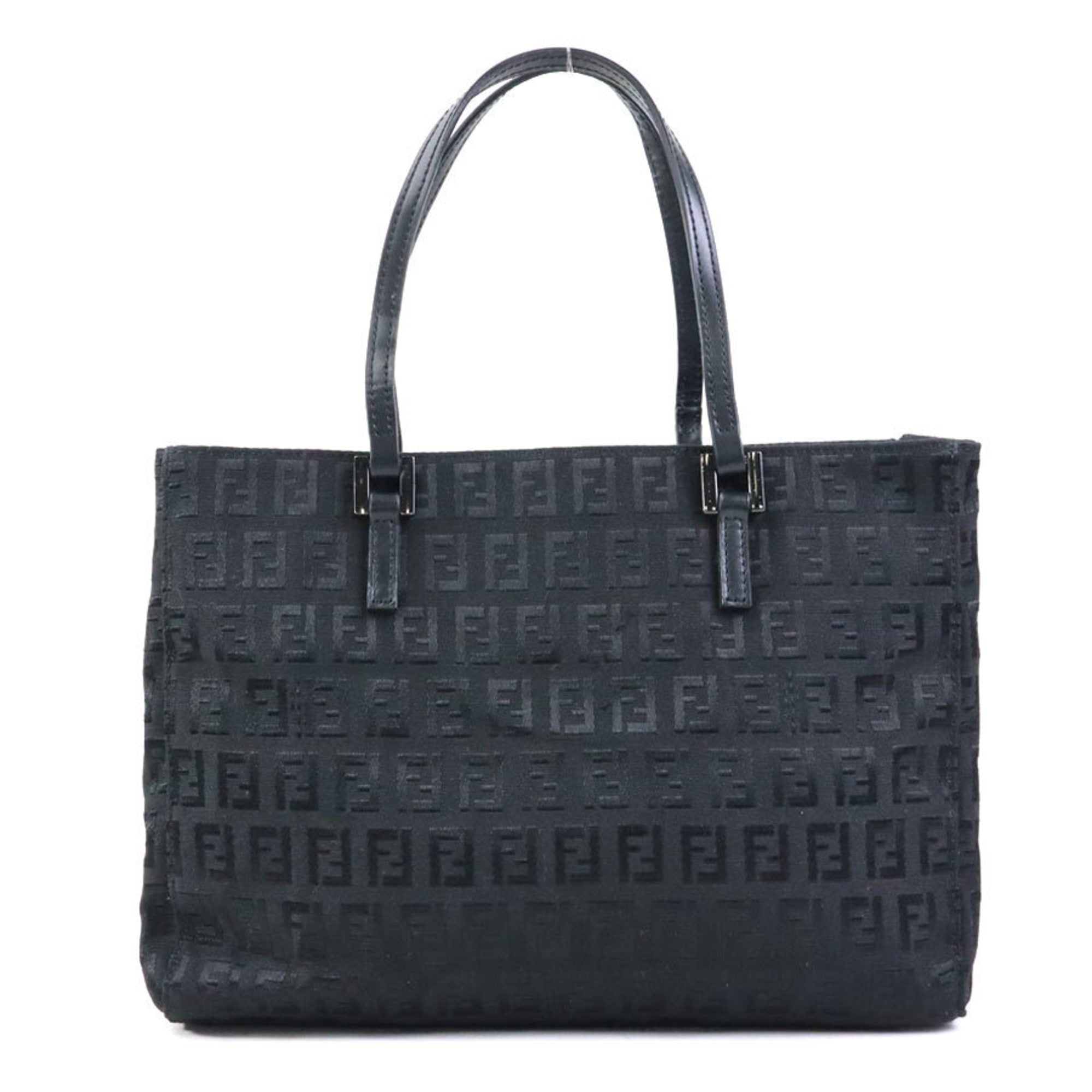Fendi Black Nylon Canvas Handbag (Pre-Owned)