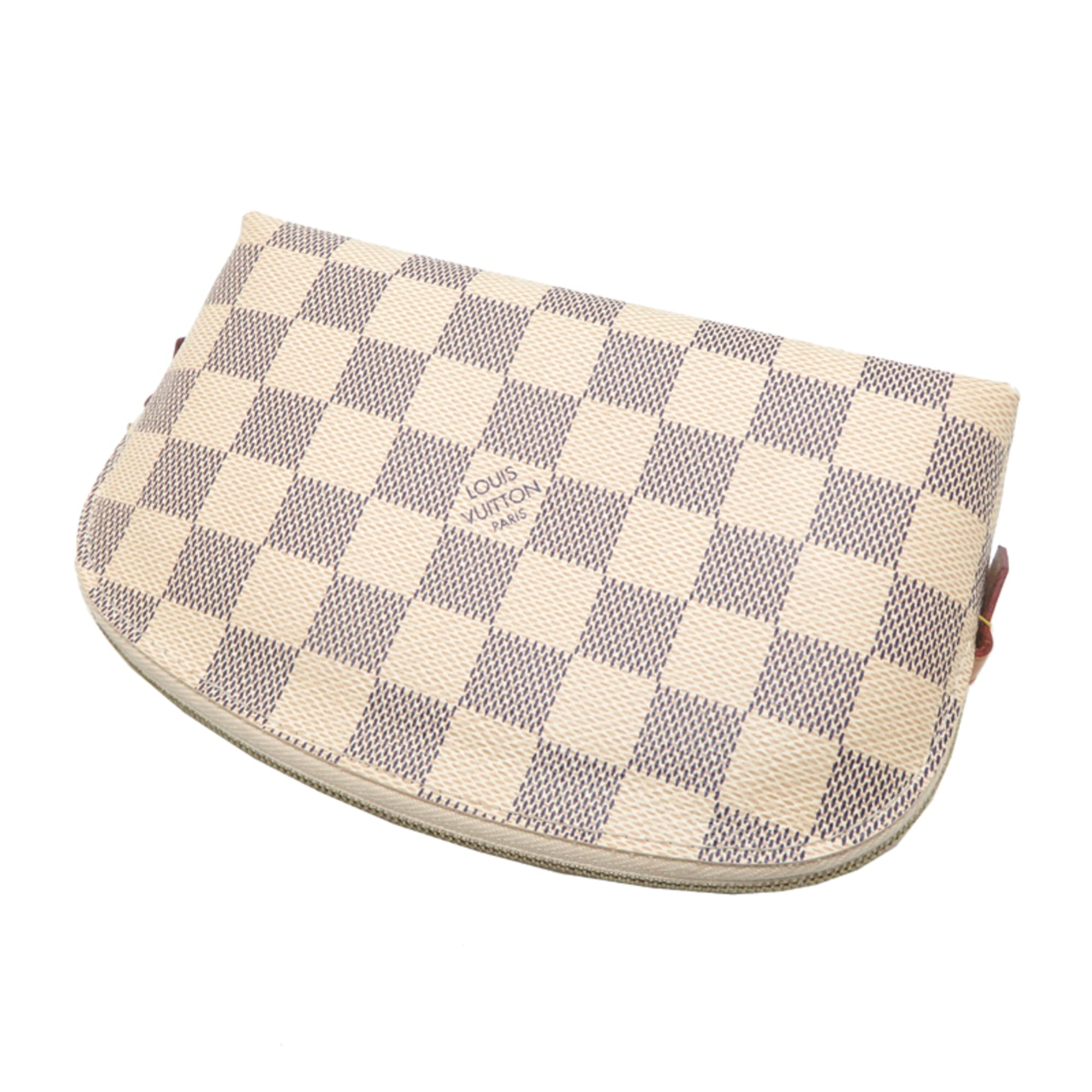 Louis Vuitton White Damier Azur Pochette Pouch (Pre-Owned)