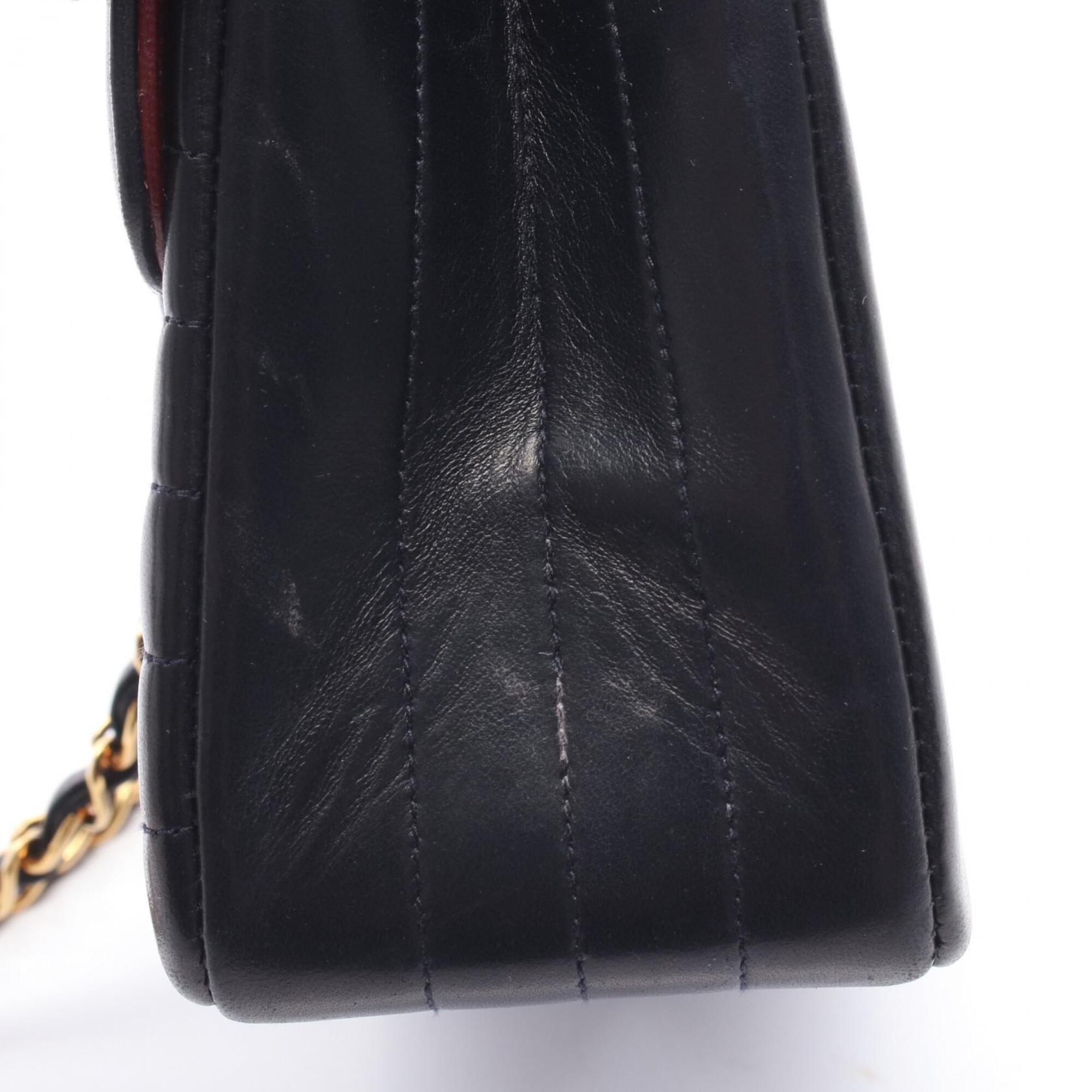 Chanel Navy Handbag Shoulder Bag (Pre-Owned)