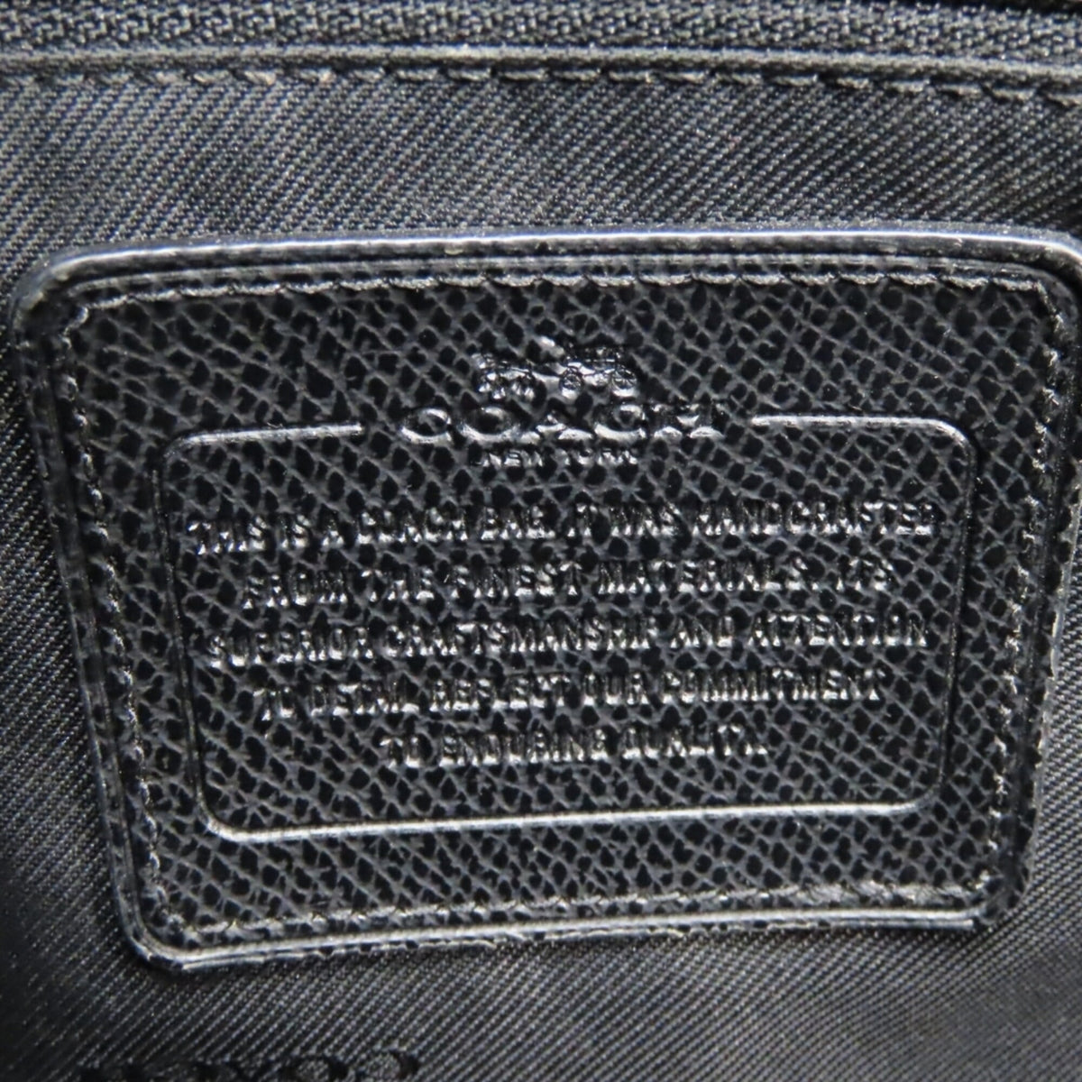 Coach Black Leather Tote Bag (Pre-Owned)