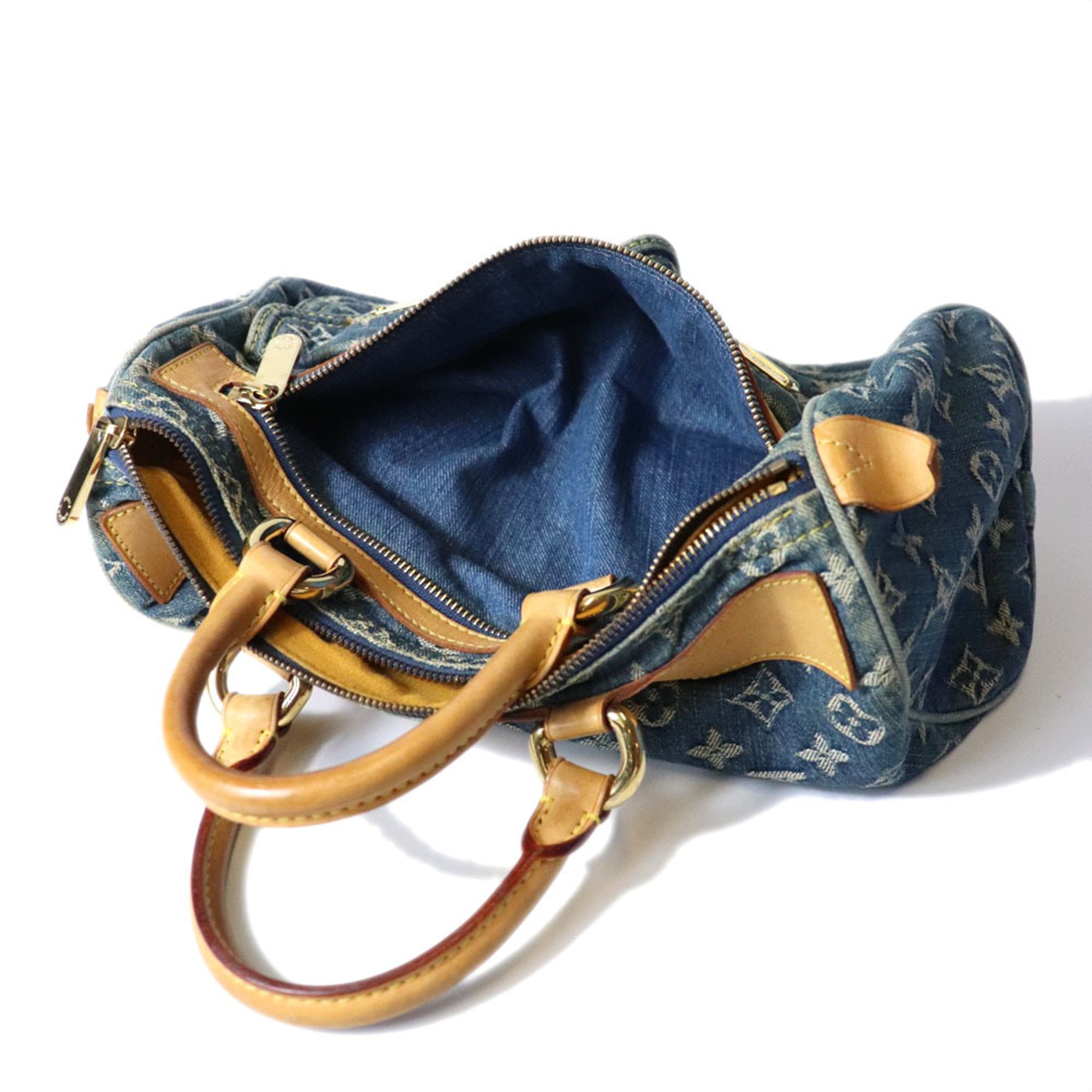 Louis Vuitton Blue Monogram Monogram Denim Handbag (Pre-Owned)