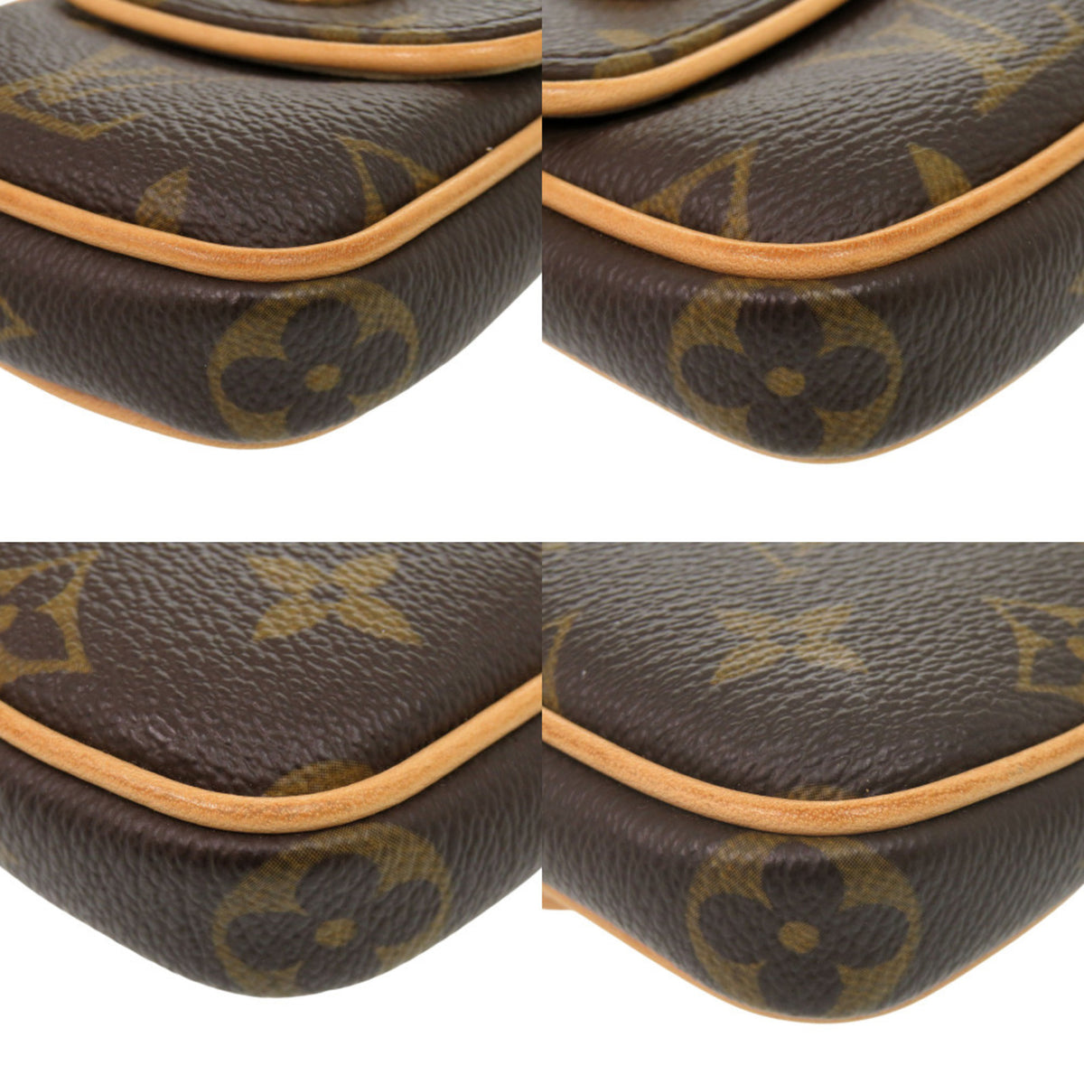 Louis Vuitton Brown Monogram Handbag Pochette Pouch (Pre-Owned)