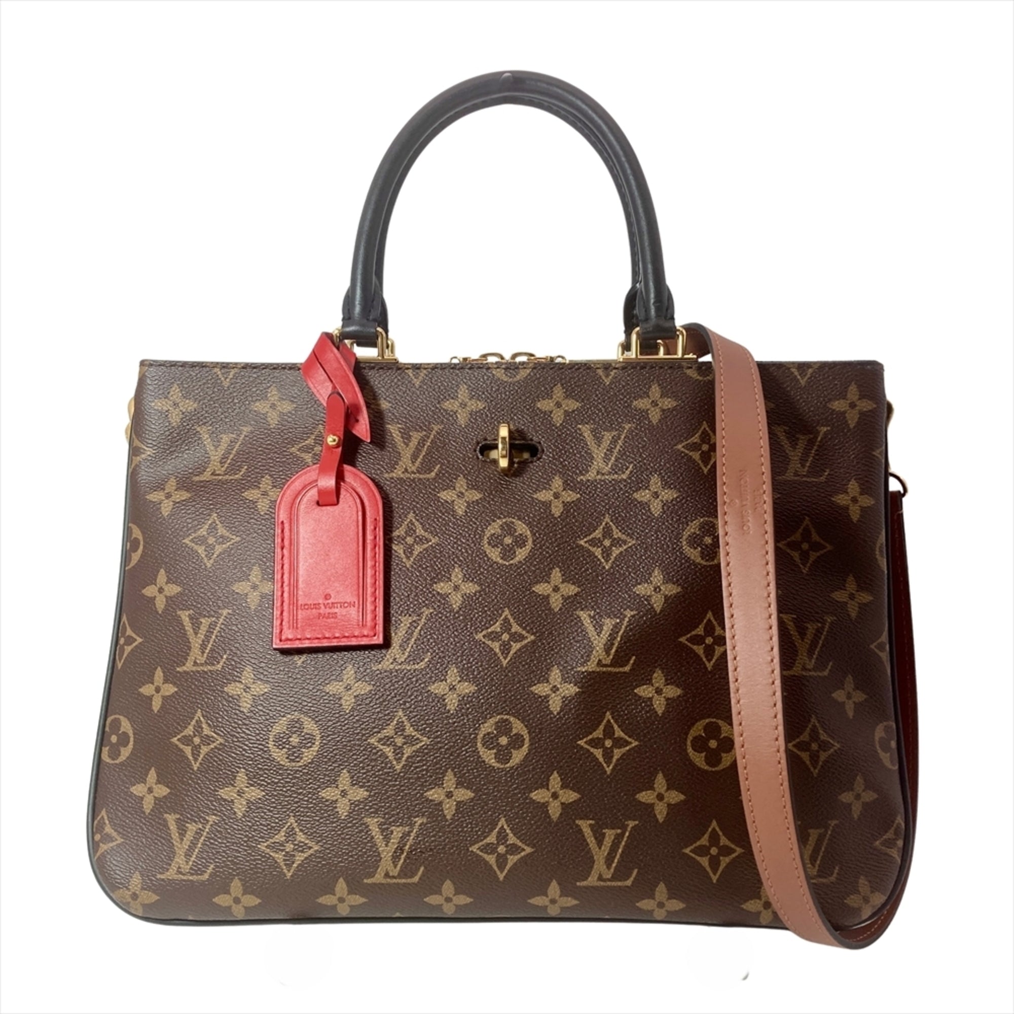Louis Vuitton Brown Monogram Canvas Handbag Shoulder Bag (Pre-Owned)