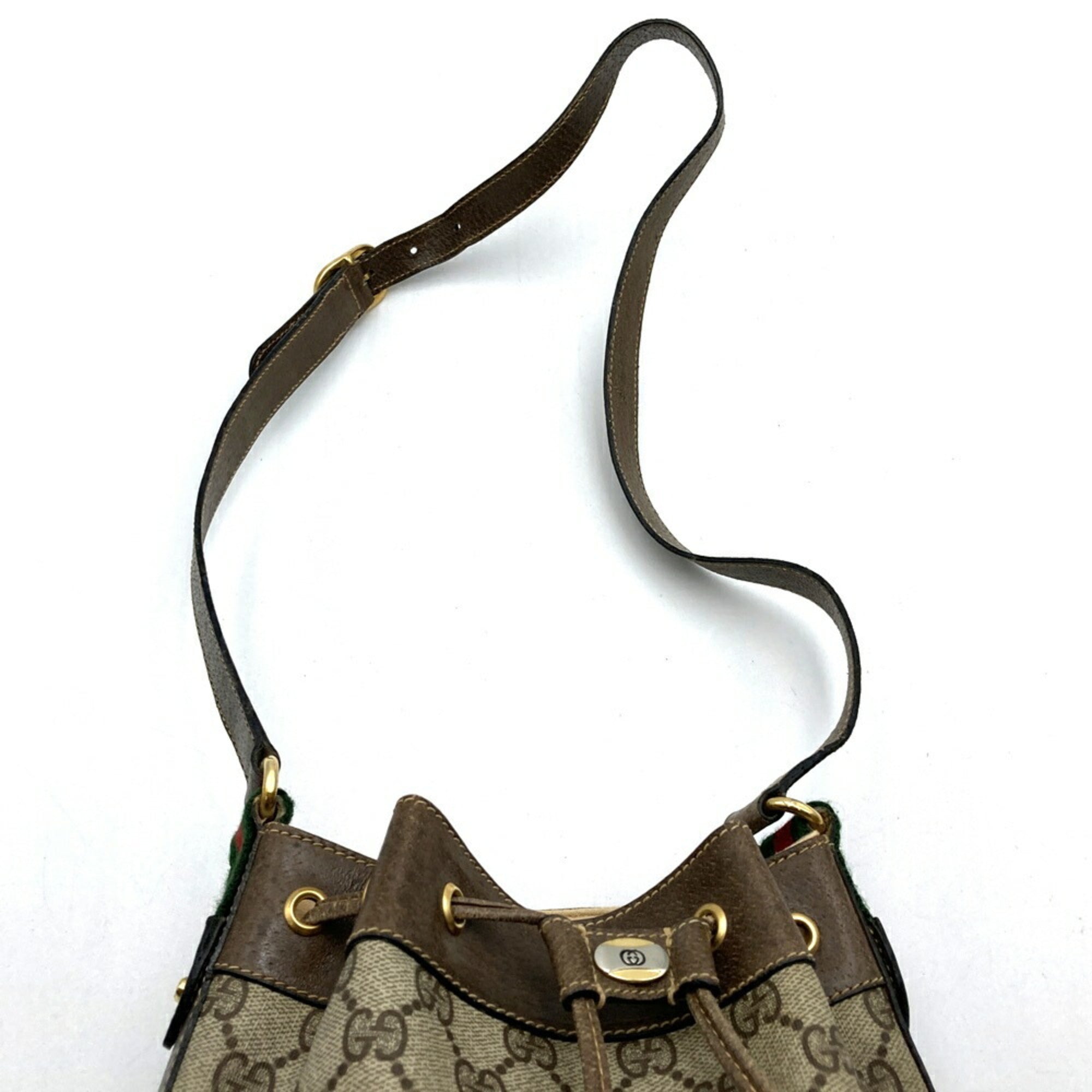 Gucci Brown Gg Supreme Shoulder Bag (Pre-Owned)