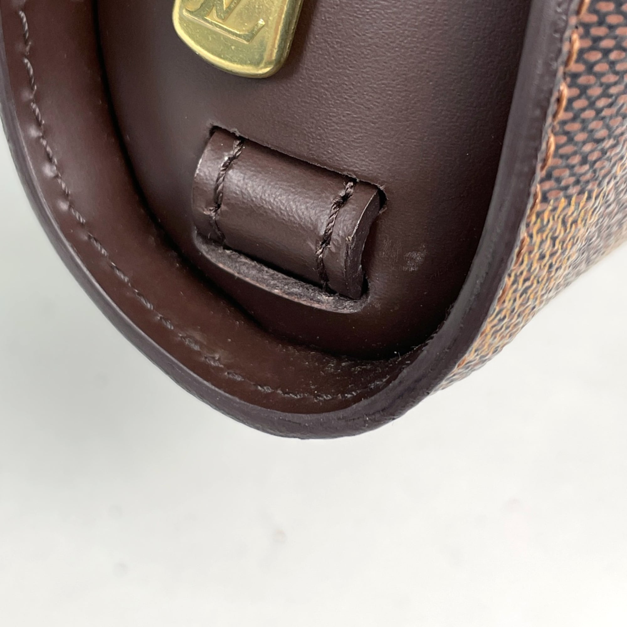 Louis Vuitton Brown Damier Canvas Clutch Bag (Pre-Owned)